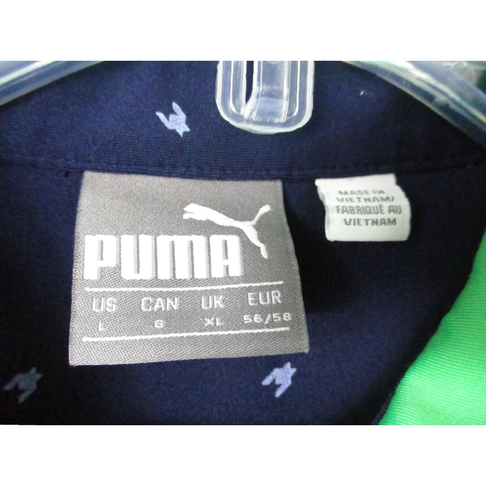 Puma Puma Polo Shirt Large Men Lime Green Short Sleeve Stretch Moisture Wicking Polo Shirt Mens Green Short Sleeve Activewear Logo Size US L / EU 52-54 / 3 - 5 Thumbnail