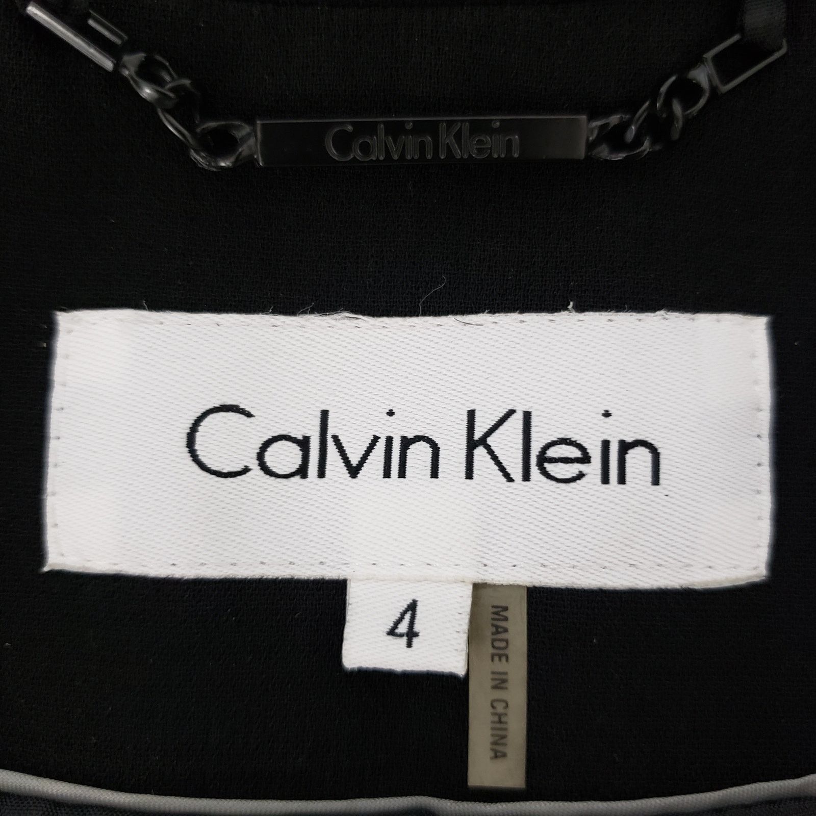 Calvin Klein NWT Calvin Klein Blazer Jacket Black Piping 3 Button Size S / US 4 / IT 40 - 13 Thumbnail