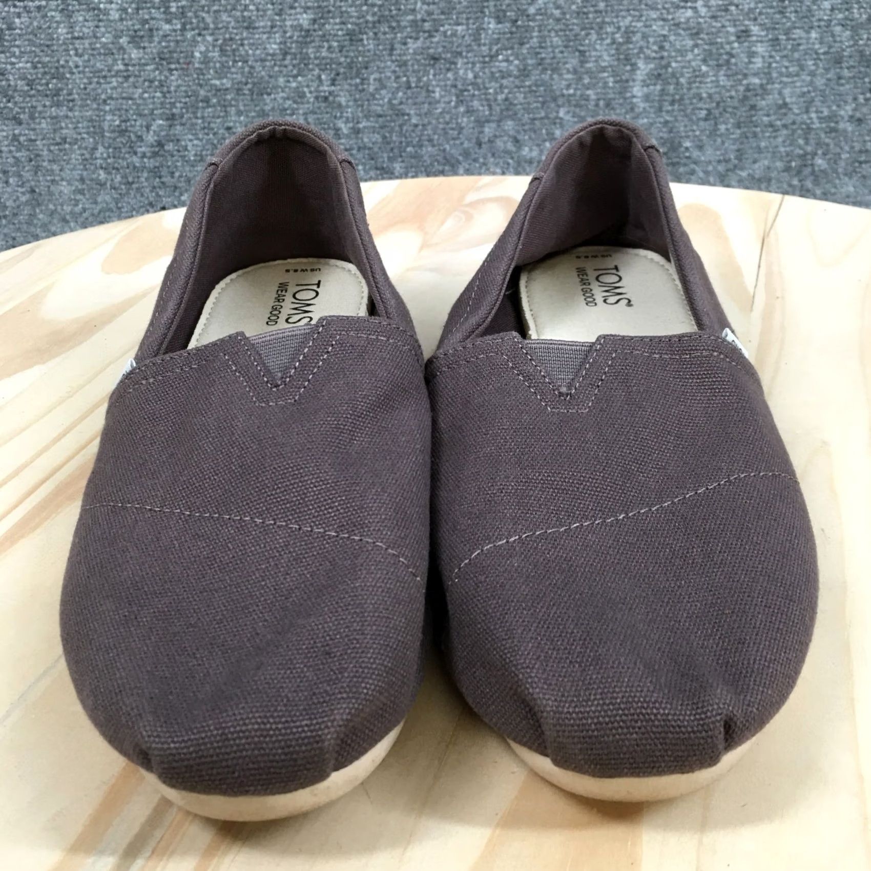 Toms TOMS Alpargata Classic Slip-On Brown Casual Womens 8.5 Closed Toe Low Top Canvas Shoes Size M / US 6-8 / IT 42-44 - 4 Thumbnail