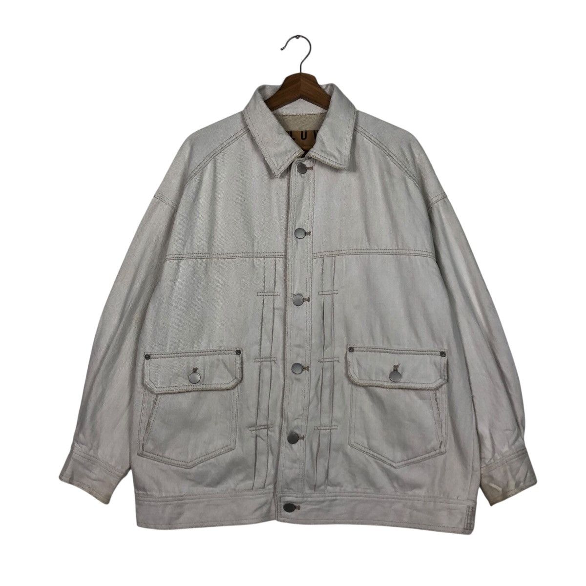 Issey Miyake 📌Vintage Denim Chore Jacket Pageboy Patchwork Design Size US M / EU 48-50 / 2 - 2 Thumbnail