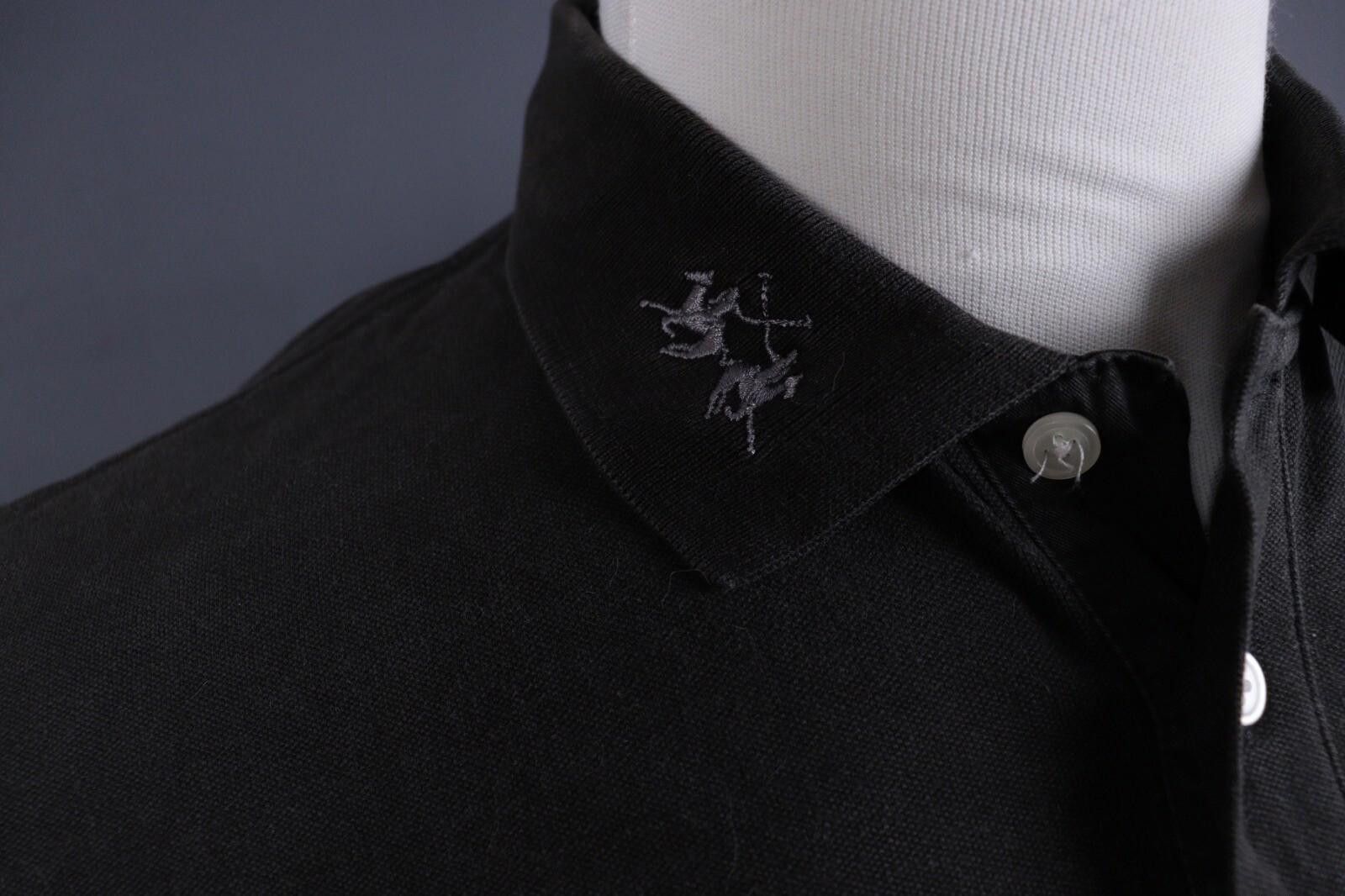 La Martina La Martina Black Long Sleeve Rugby Polo Shirt Size L Size US L / EU 52-54 / 3 - 6 Thumbnail