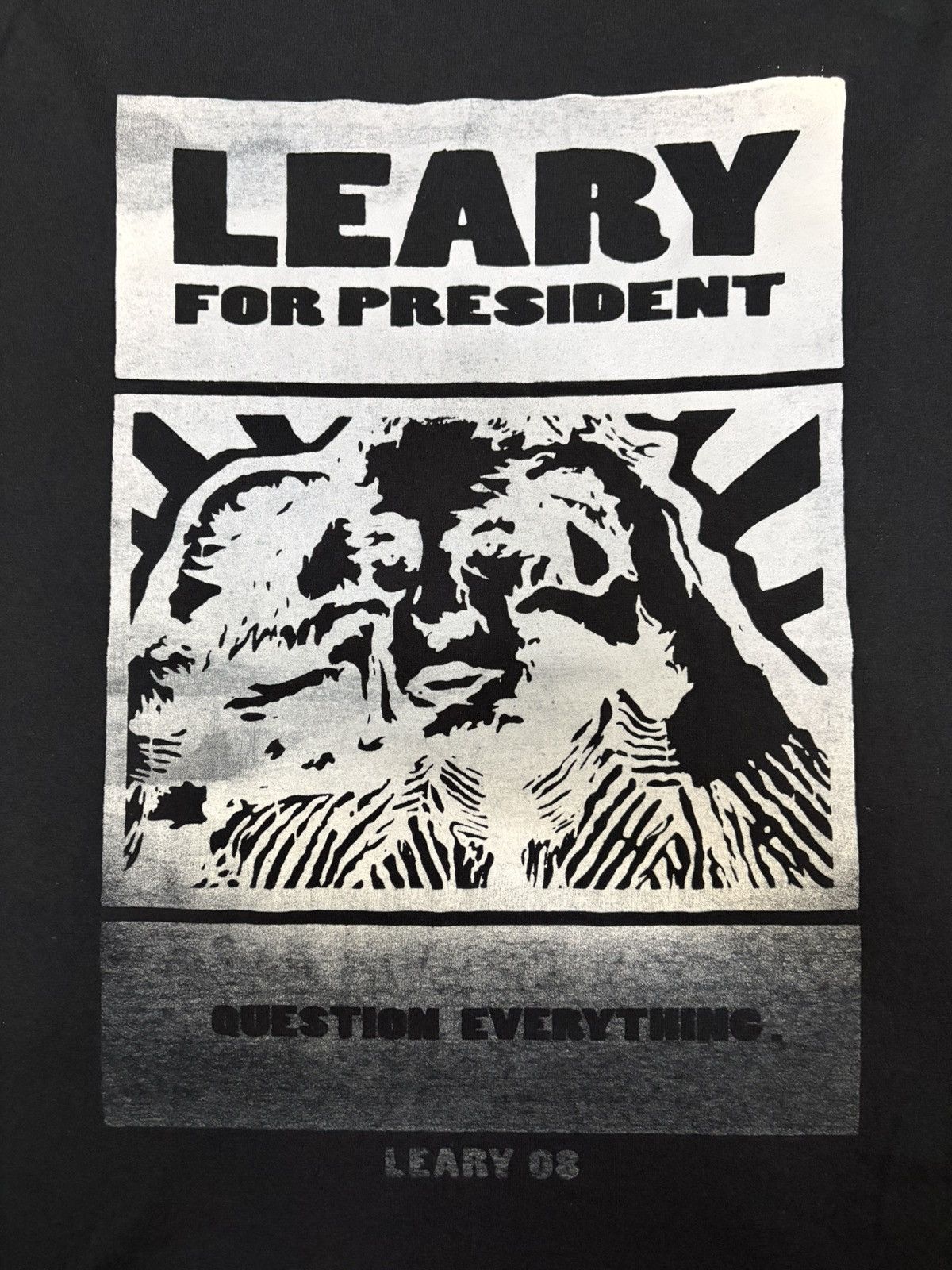 Jerzees VINTAGE 00s TIMOTHY LEARY FOR PRESIDENT LSD PSYCHEDELIC RAVE Size US M / EU 48-50 / 2 - 5 Thumbnail