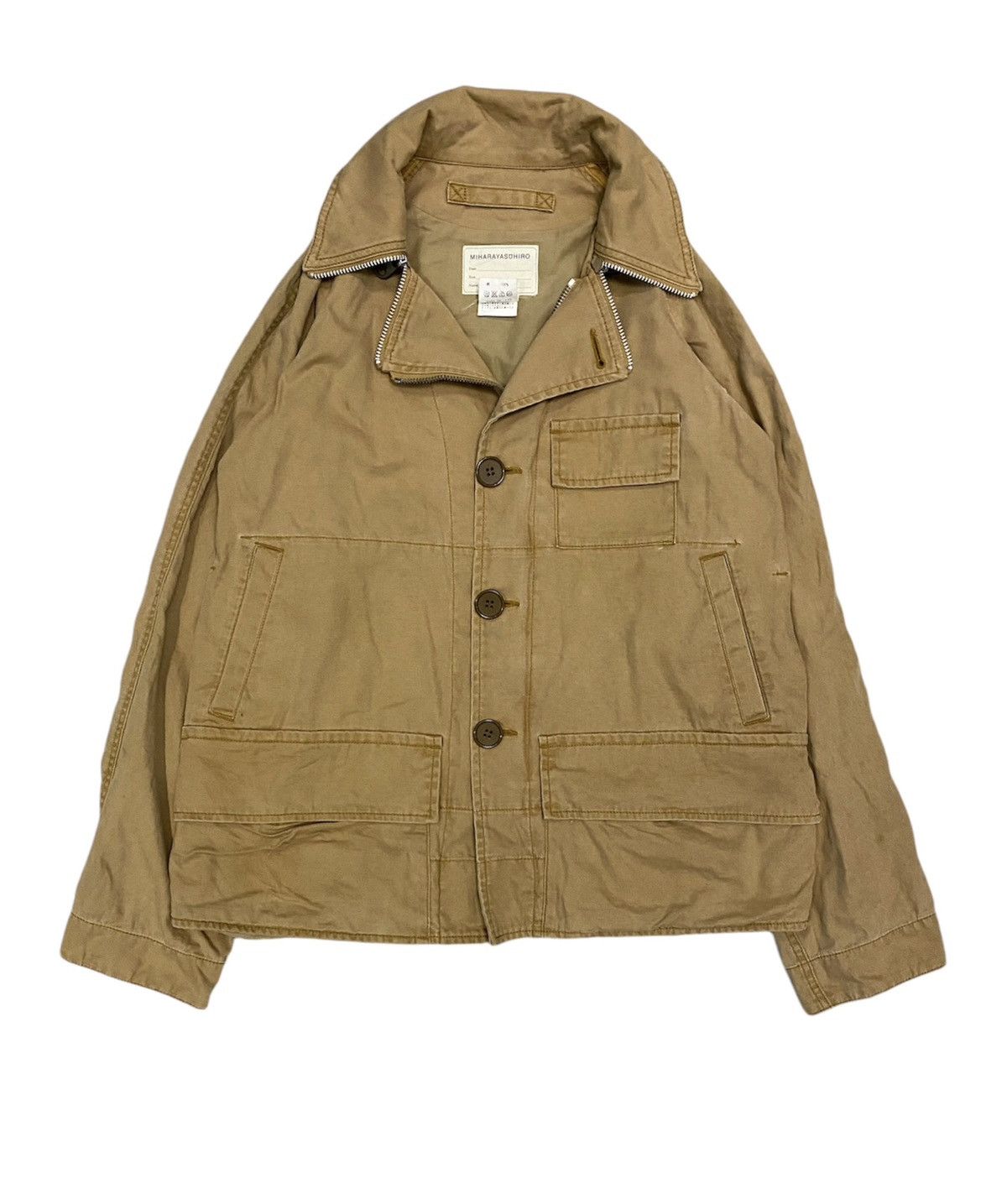 Maison MIHARA YASUHIRO SS04 Zipper collar Survival Multipocket hunting Jacket Size US S / EU 44-46 / 1 - 1 Thumbnail