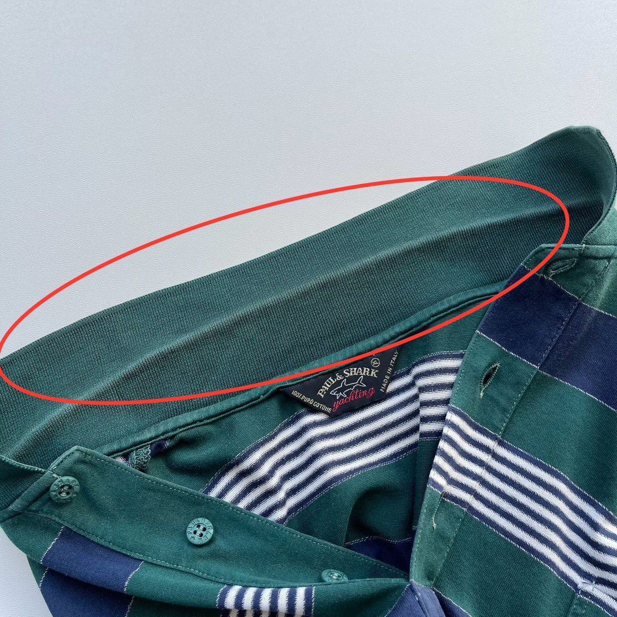Paul & Shark × Vintage Paul & Shark Yachting 90’s Vintage Stripe Cotton Polo Shirt Size US XL / EU 56 / 4 - 9 Thumbnail