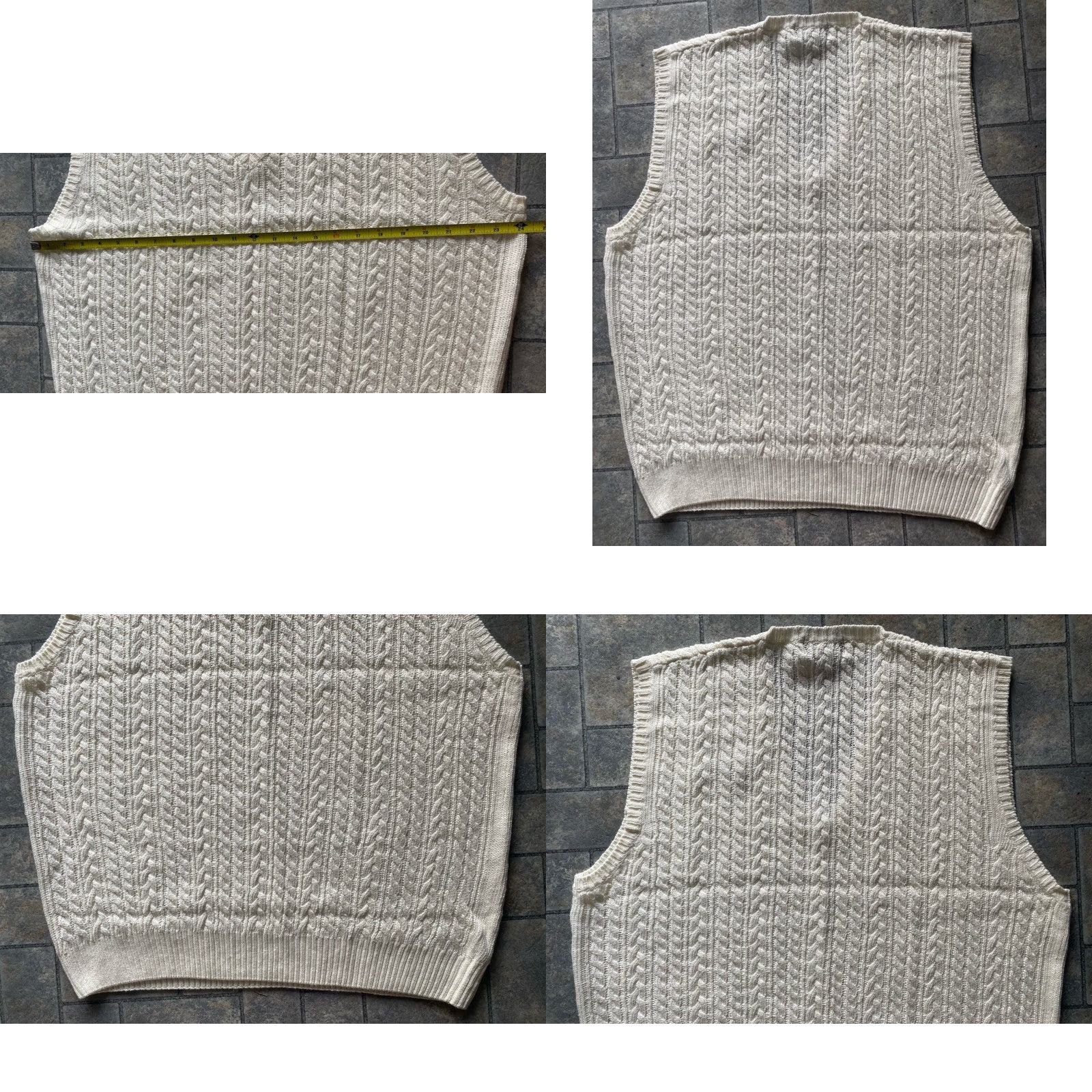 Izod VINTAGE IZOD CLUB Golf Sweater Vest Mens XL Frank Sinatra Embroidered Cable Knit Size US XL / EU 56 / 4 - 8 Thumbnail