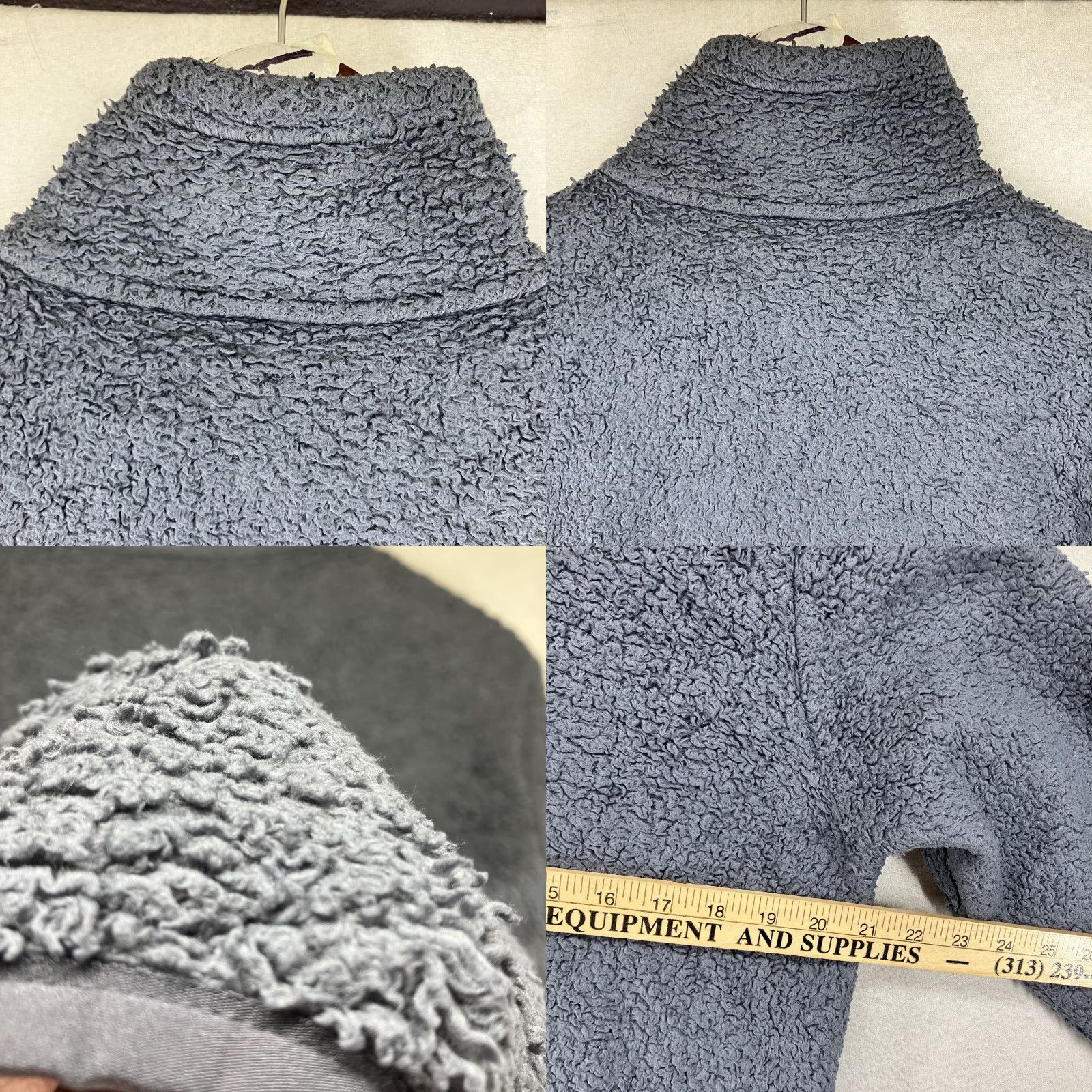 Patagonia Patagonia Mens Gray Sherpa Fleece 1/2 Zip Pullover Sweatshirt Long Sleeve Mock Neck Logo Outdoor Retro Athletic Fit S Regular Size US S / EU 44-46 / 1 - 10 Thumbnail