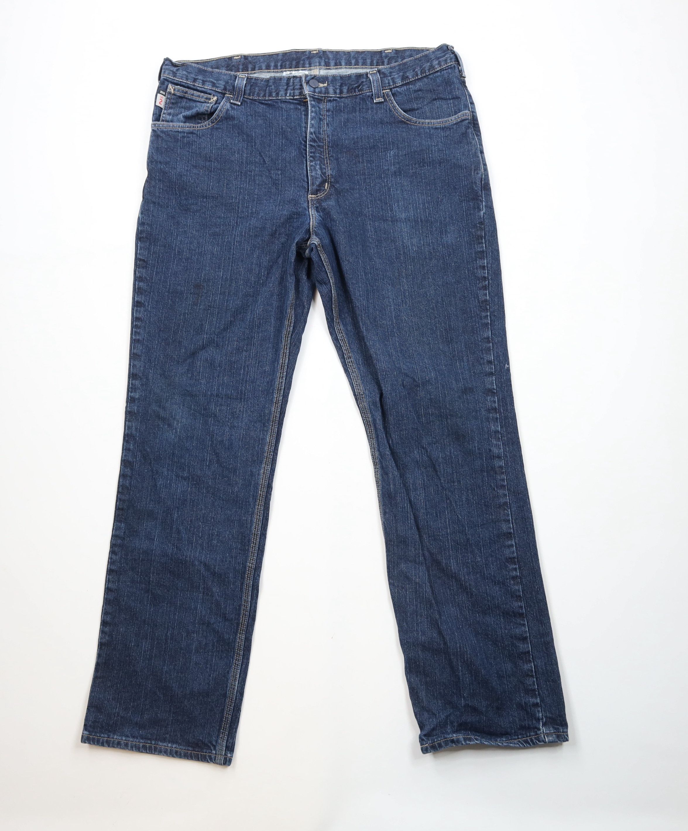 Carhartt × Vintage Vintage Y2K Carhartt FR Resistant Wide Leg Denim Jeans Blue Size US 38 / EU 54 - 1 Thumbnail