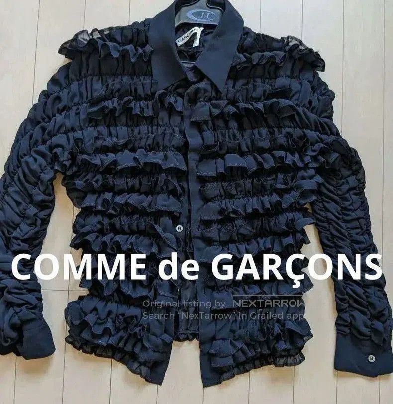 Comme des Garcons COMME des GARCONS Black Vintage Ruffled Top. Size US M / EU 48-50 / 2 - 1 Thumbnail