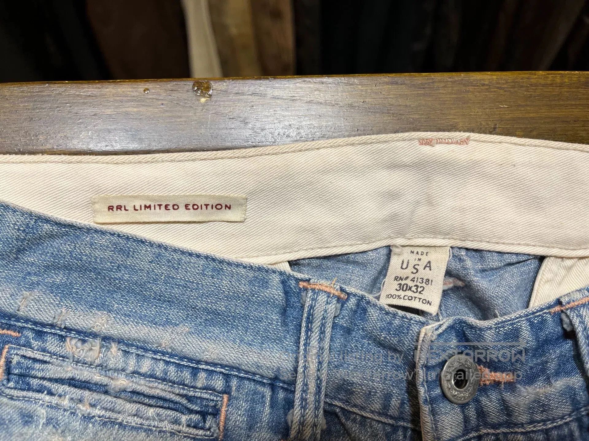RRL Ralph Lauren limited edition patchwork denim pants. Size US 30 / EU 46 - 3 Thumbnail
