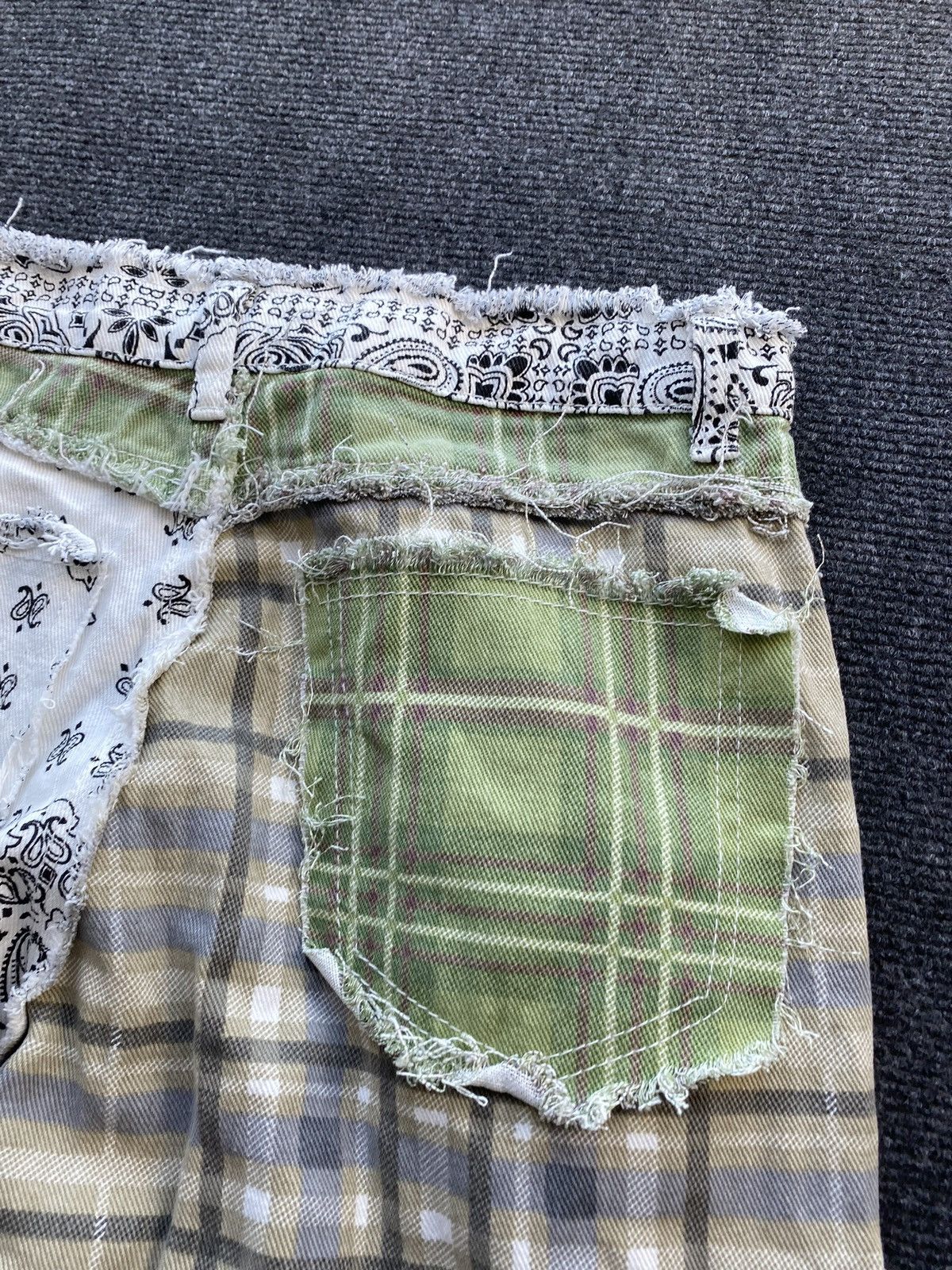 Other 🔥Opium Punk Patchwork Bandana 28 pants women straight Size 28" / US 6 / IT 42 - 10 Thumbnail