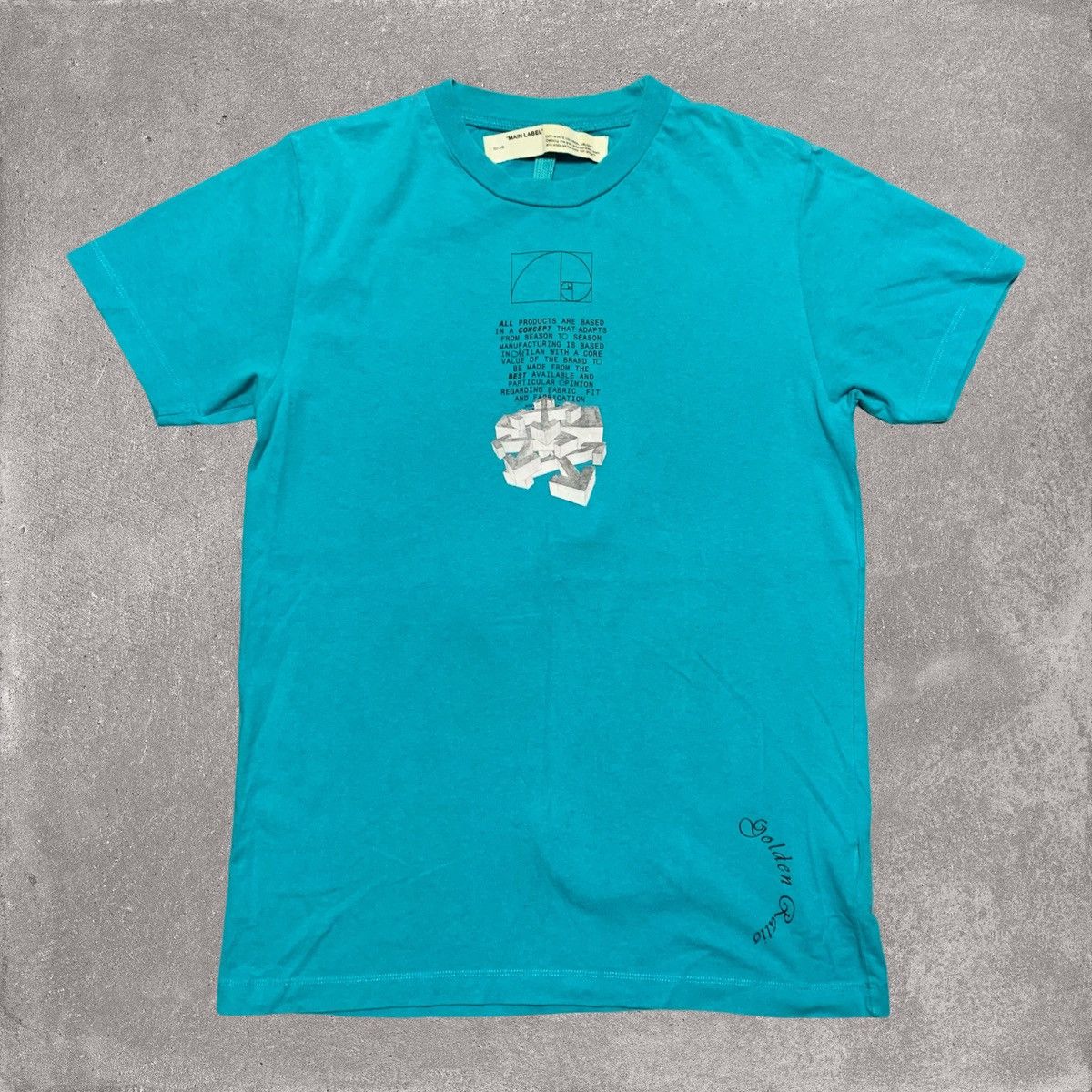 Off-White Off White Small Dripping Arrows Blue Tee Virgil Abloh Size US S / EU 44-46 / 1 - 2 Thumbnail