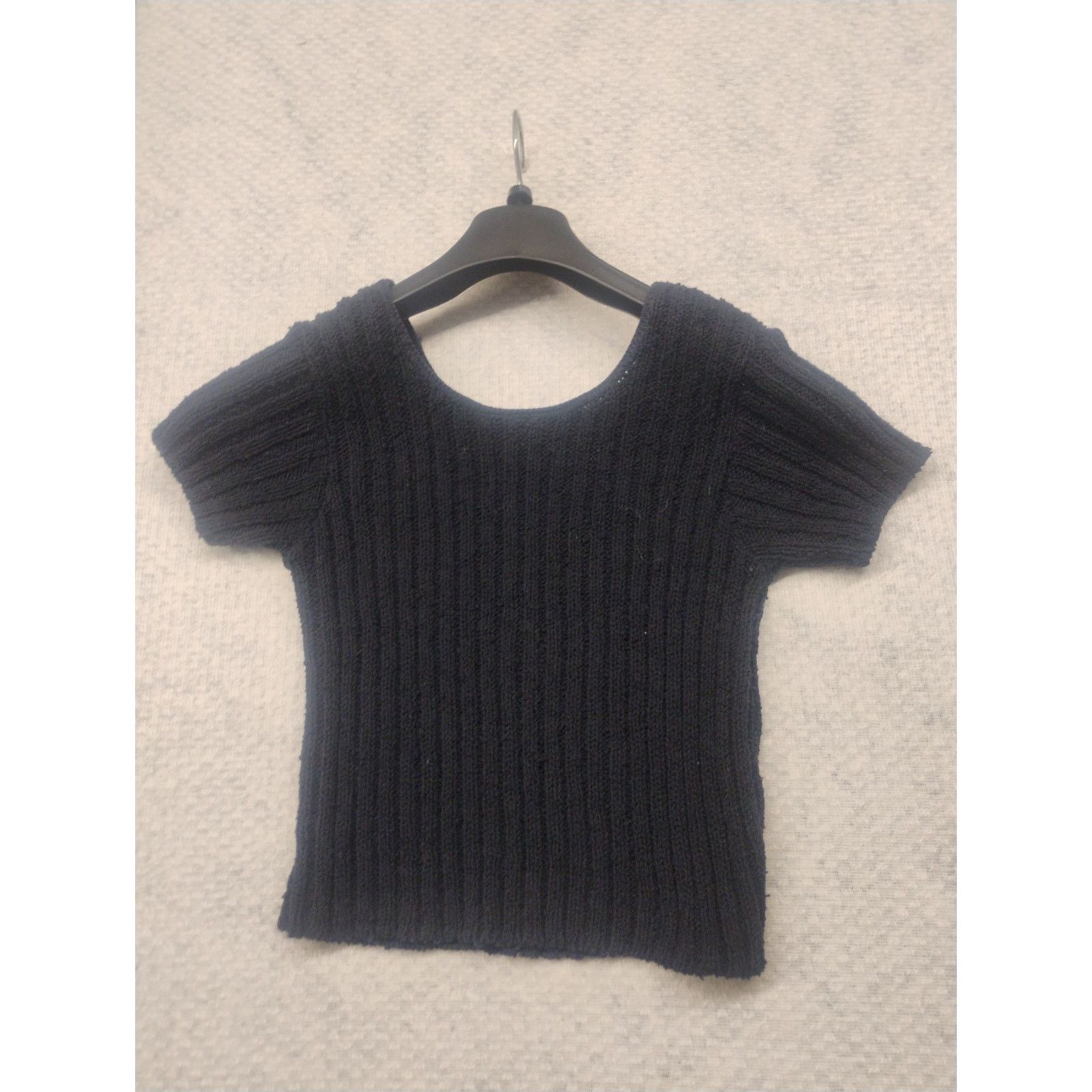 Other Absolutely By Creative Cotton Black Ribbed Knit XS Sweater Size XS / US 0-2 / IT 36-38 - 4 Thumbnail