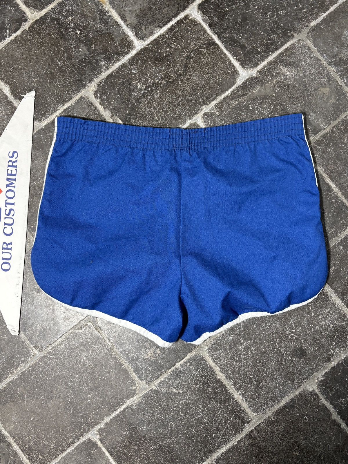 Vintage 1980s Vintage Gym Shorts 80s Short Short Cotton Sport Tennis Size US 36 / EU 52 - 5 Thumbnail