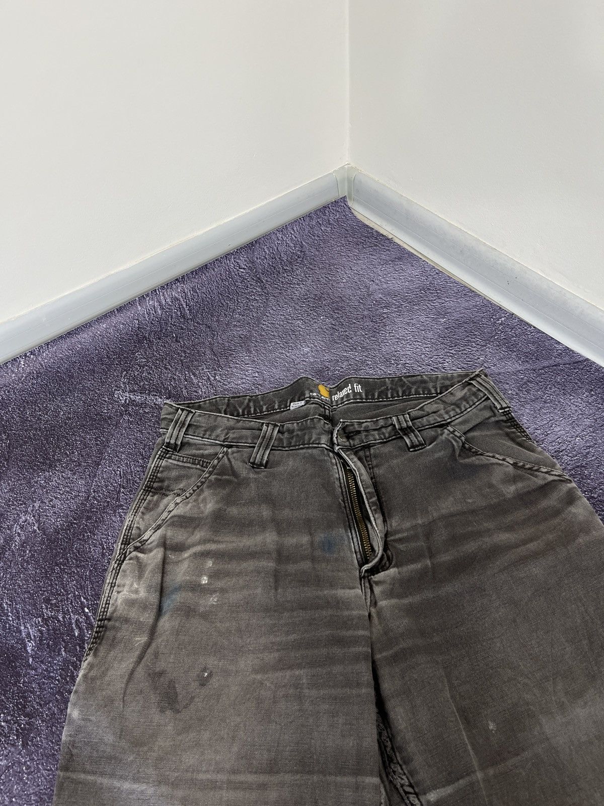 Carhartt × Vintage Vintage 90s Carhartt Work Baggy Cargo Pants Jeans Size US 32 / EU 48 - 6 Thumbnail