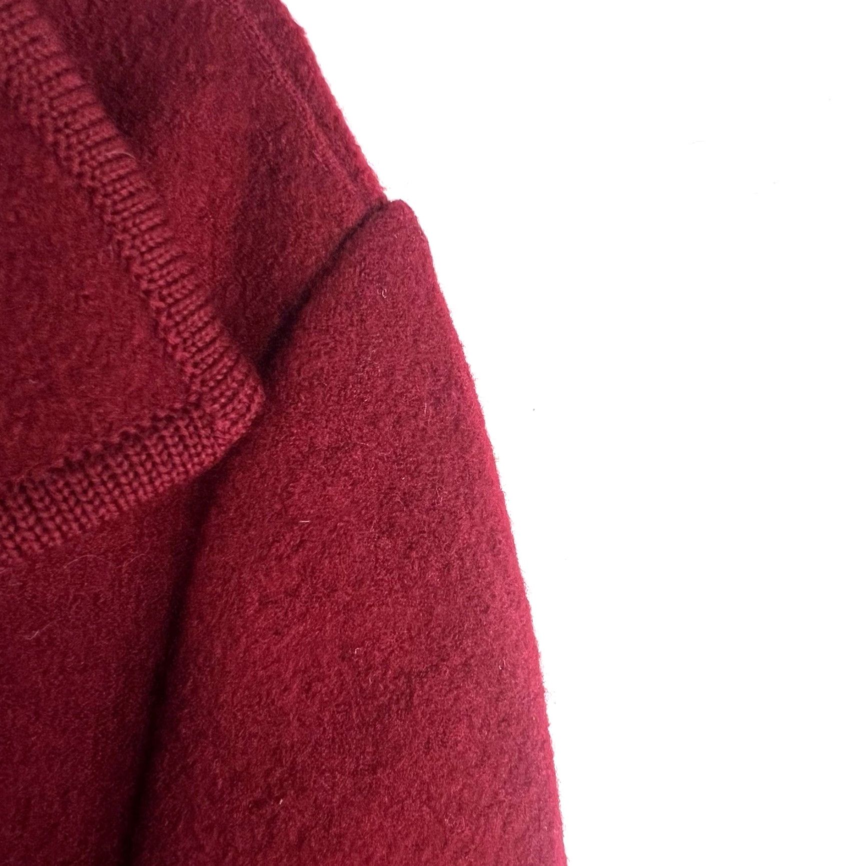 Talbots VINTAGE Talbots Pea Coat Womens Size S Red Wool Tweed Double Breasted Classic Fall Winter Size S / US 4 / IT 40 - 2 Thumbnail