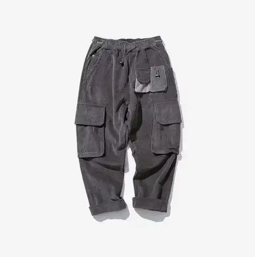 Jean 20AW Indigo Union Japan Grey Corduroy Worker Pants Size US 31 - 2 Thumbnail
