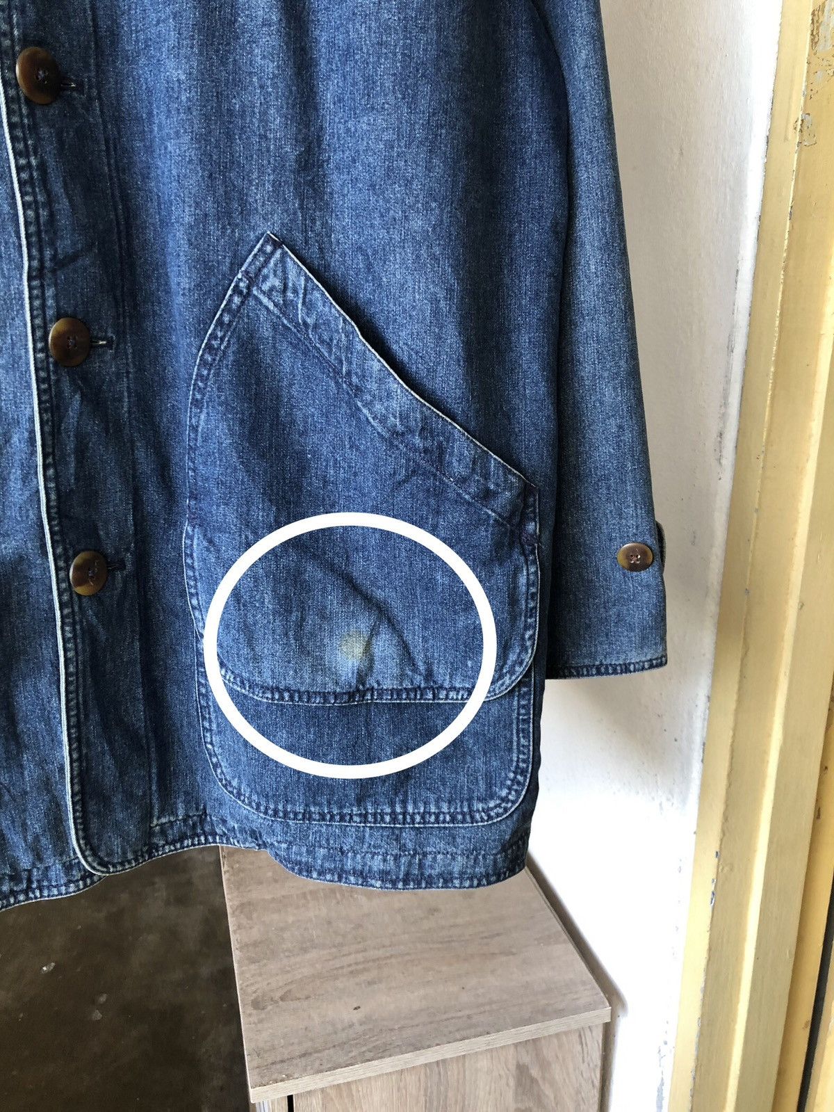 Lands' End Vintage Land's End Parka Denim Jacket Size US L / EU 52-54 / 3 - 9 Thumbnail