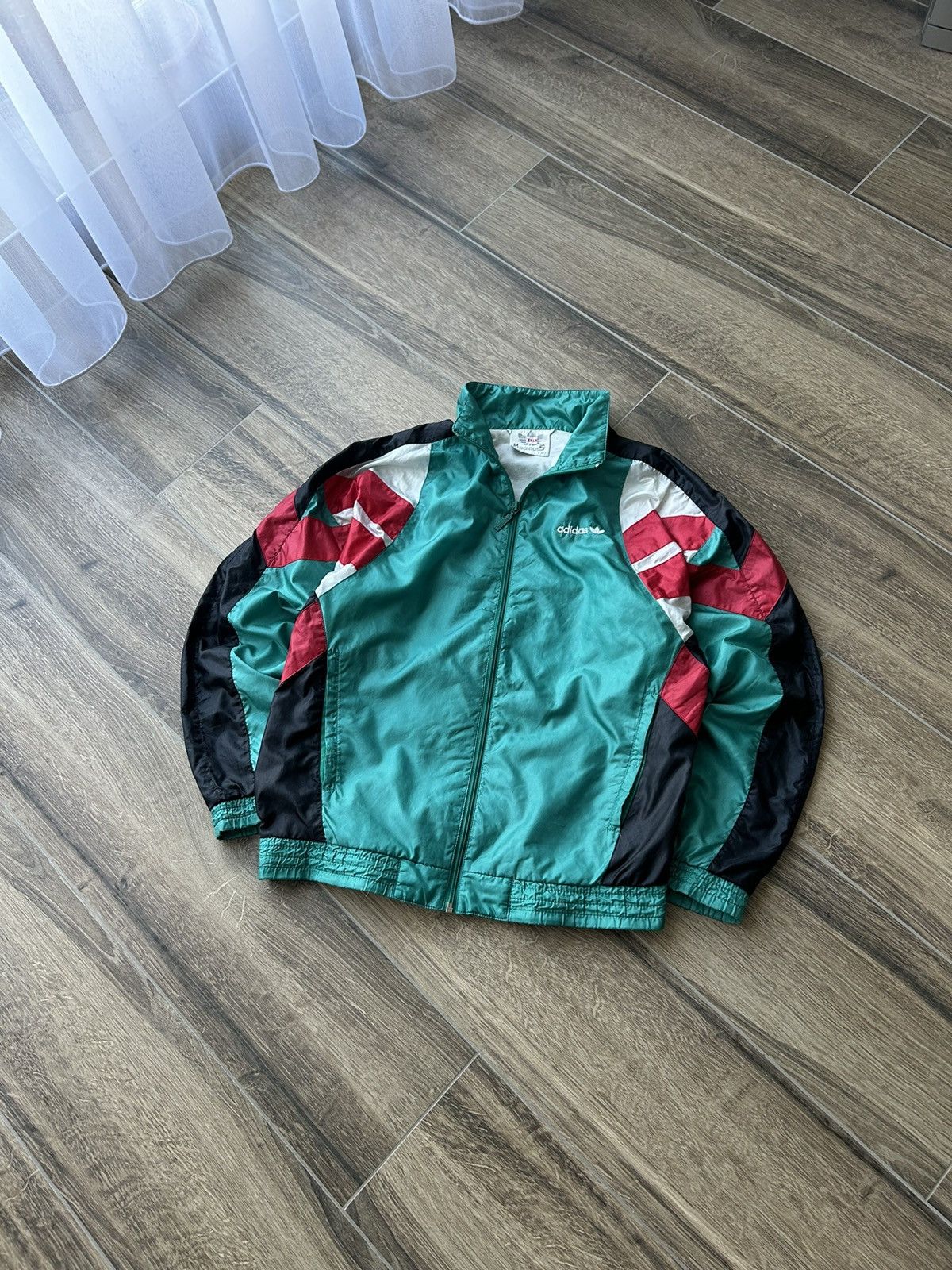 Adidas × Vintage Vintage Adidas nylons sweatshirt full-zip mens y2k Size US M / EU 48-50 / 2 - 1 Thumbnail
