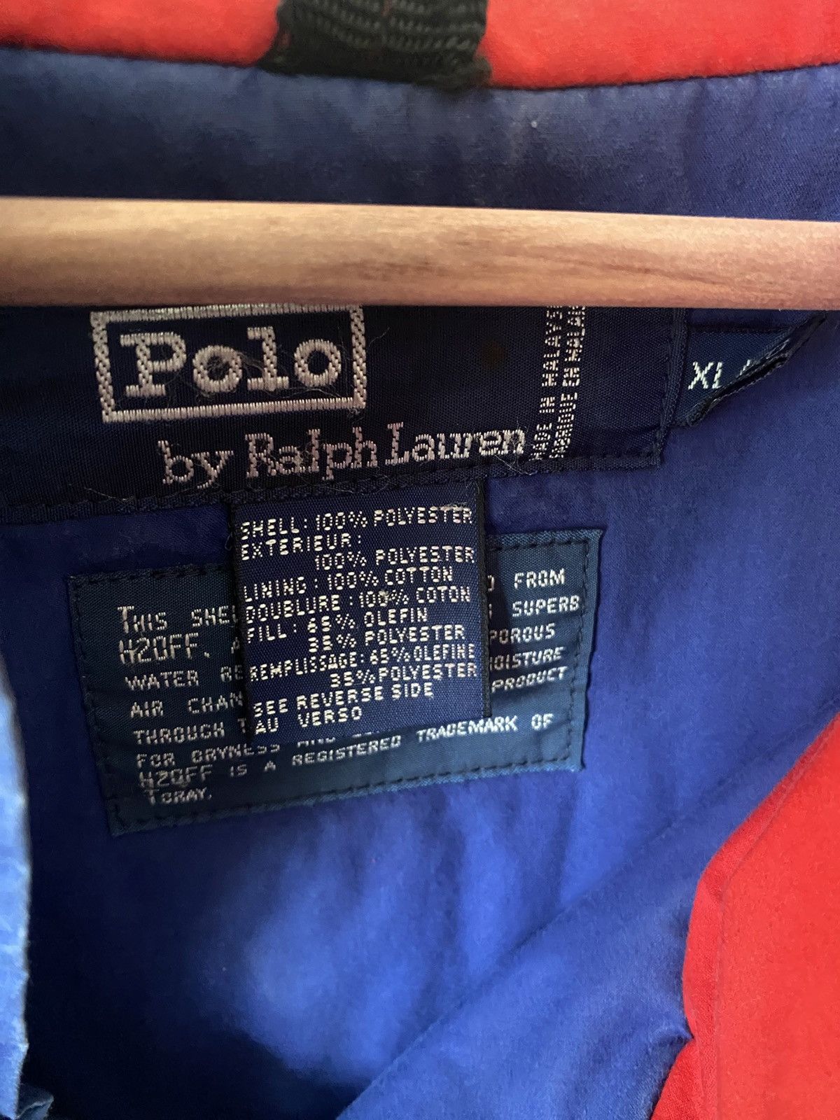 Polo Ralph Lauren Polo Ralph Lauren Racing 1992 Skiing Anorak Jacket Black Size US XL / EU 56 / 4 - 4 Thumbnail