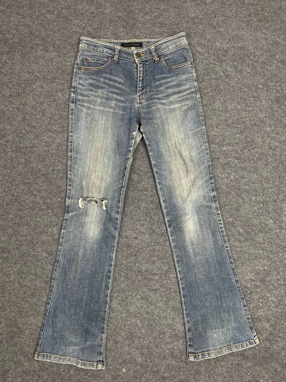 Japanese Brand theoria jeans japanese brands bootcut distressed denim Size 28" / US 6 / IT 42 - 5 Thumbnail
