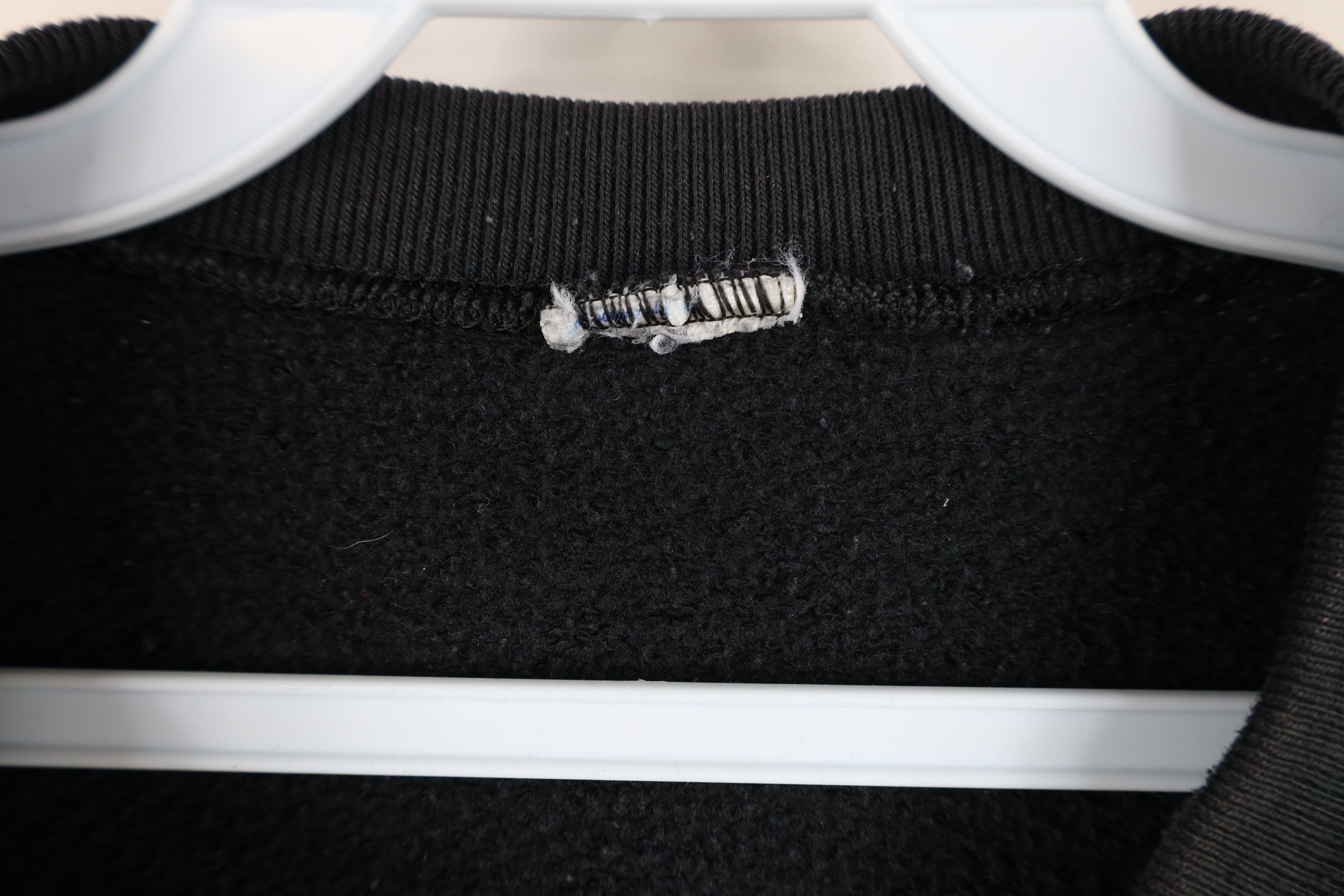 Vintage Vintage 90s Streetwear Blank Crewneck Sweatshirt Black USA Size US XL / EU 56 / 4 - 5 Thumbnail