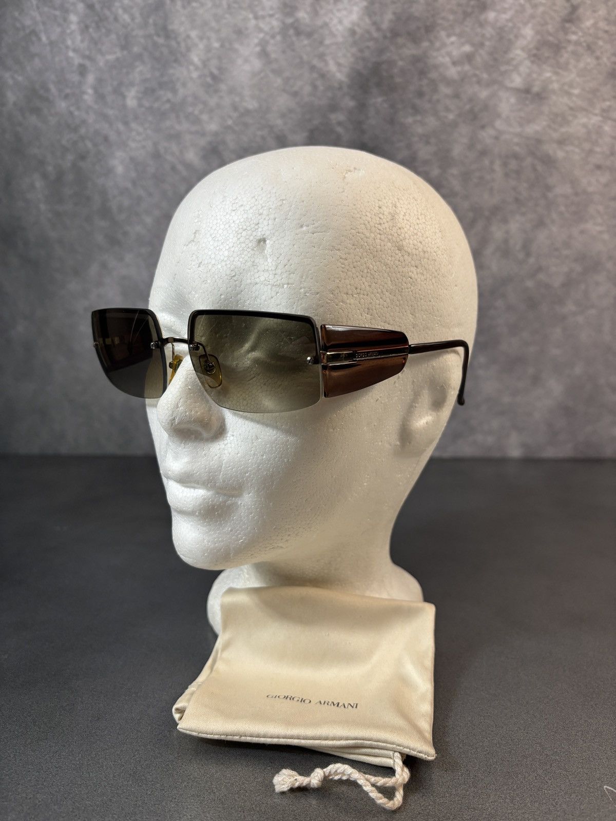 Giorgio Armani 2001 Giorgio Armani Sunglasses GA 1525 1990s Vintage Sides Size ONE SIZE - 21 Thumbnail