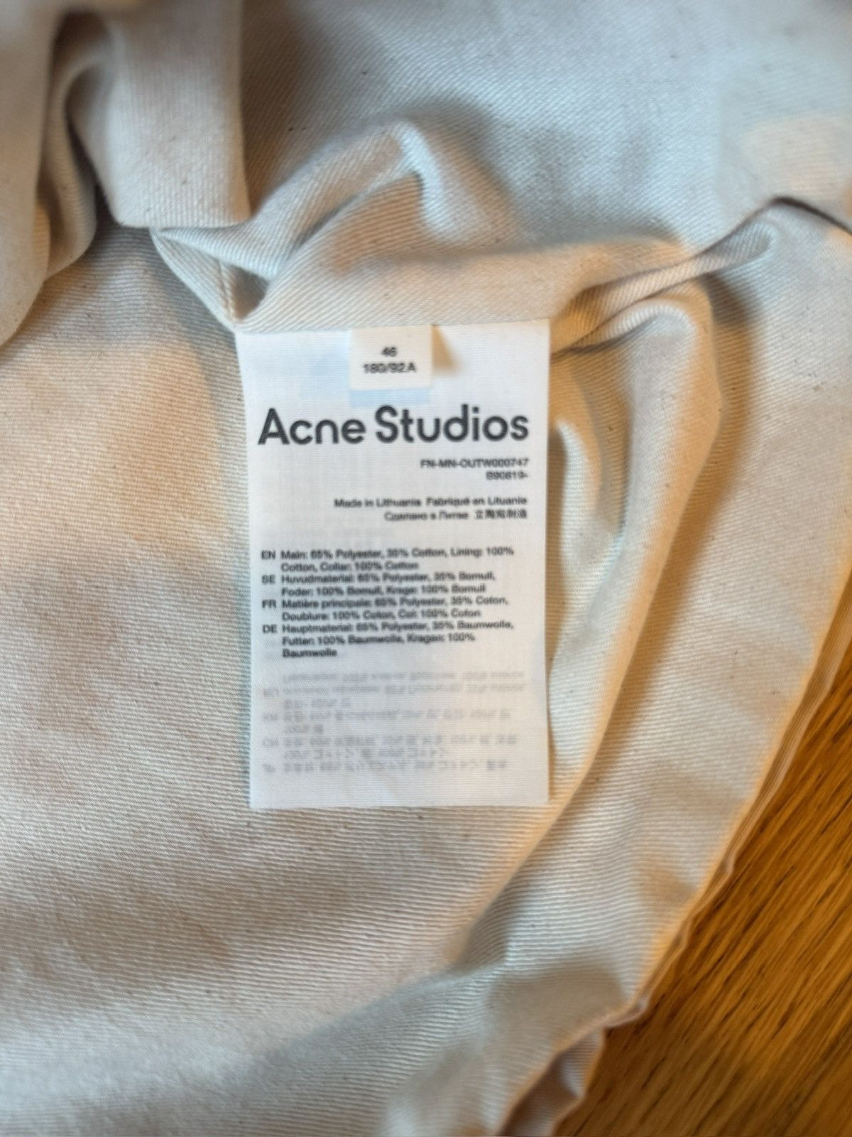 Acne Studios Acne Studios Half-Zip Jacket Size US M / EU 48-50 / 2 - 7 Thumbnail