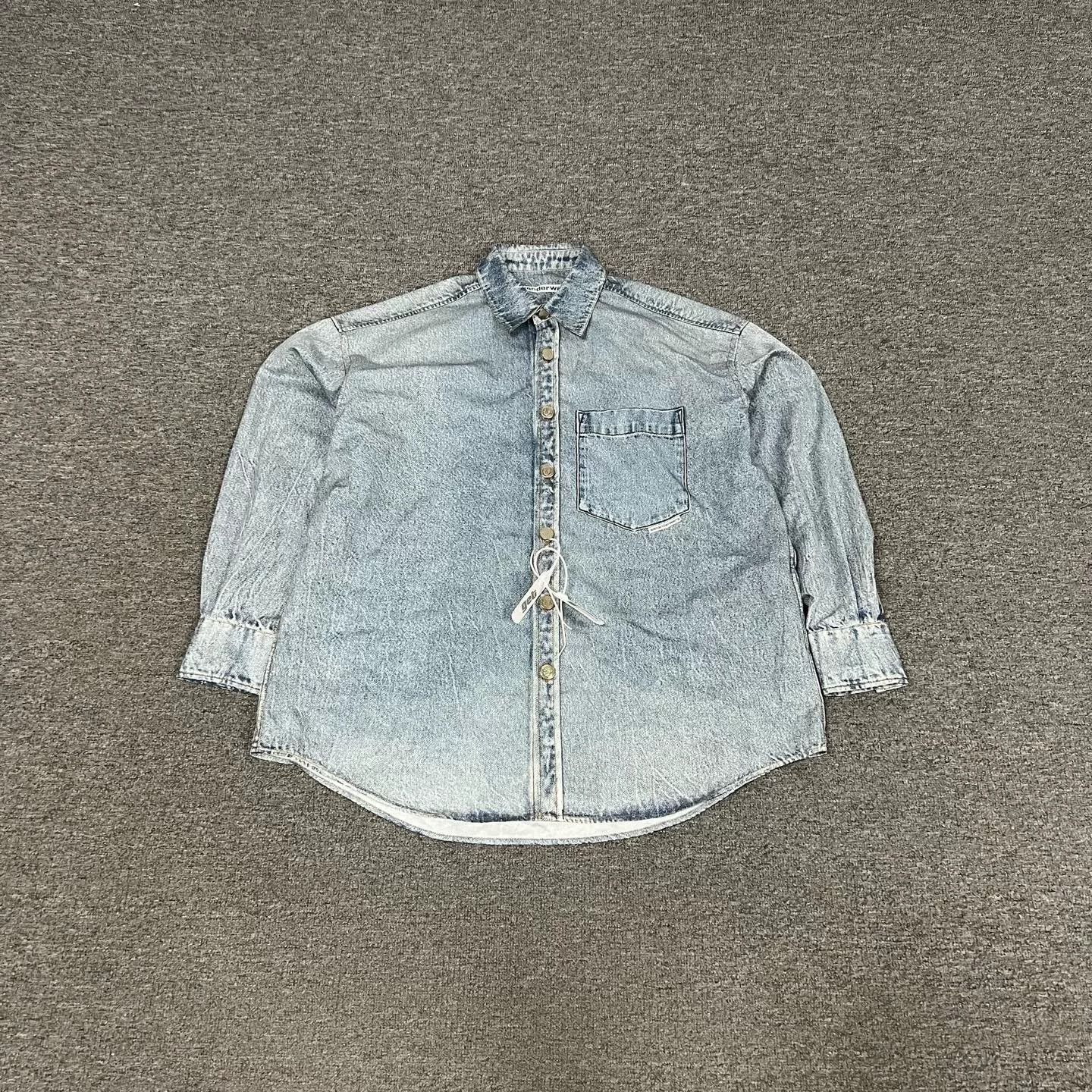 Alexander Wang Alexander Wang 2024 Nylon Denim Shirt Jacket Size US XS / EU 42 / 0 - 1 Thumbnail