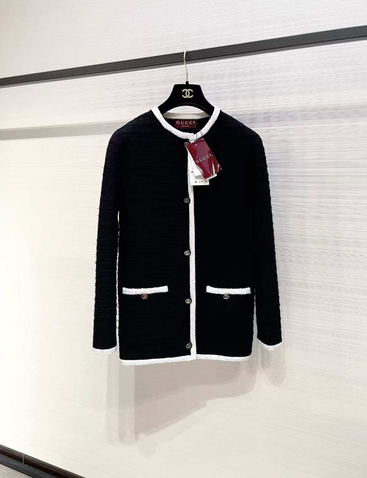 Gucci Gucci Block Knit Cardigan Loose fit J33 Size XXS / US 00 / IT 34 - 1 Thumbnail
