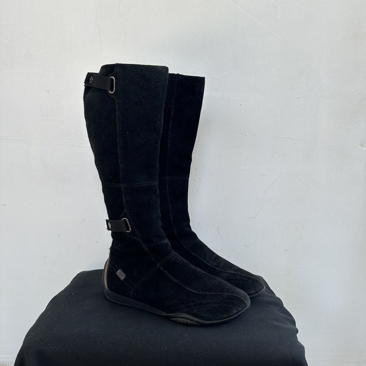 Esprit Vintage high boots Esprit moto biker lace leather shoes core Size US 9 / IT 39 - 2 Thumbnail