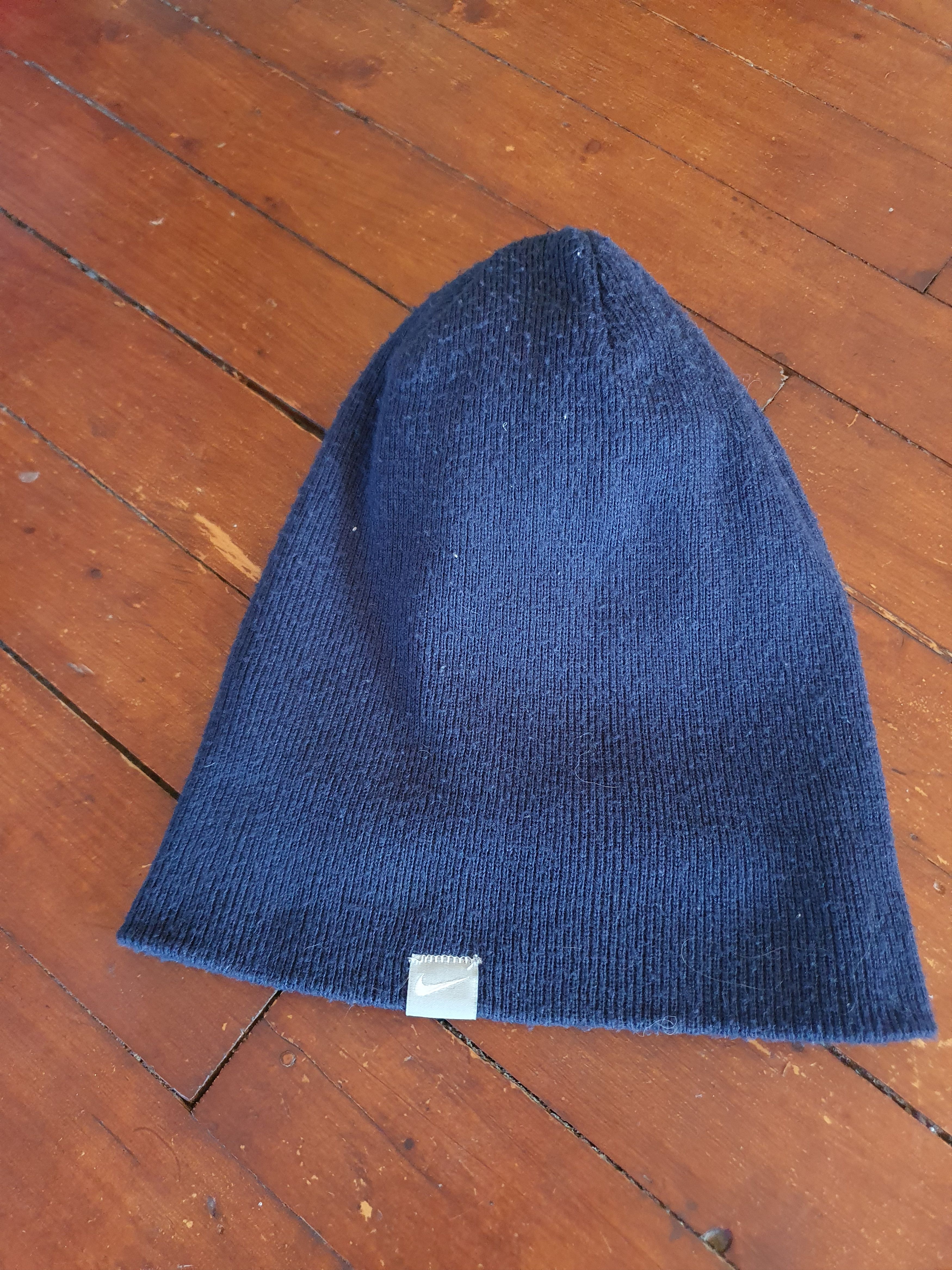 Nike × Vintage Nike Small Swoosh Beanie Winter Hat Size ONE SIZE - 9 Thumbnail