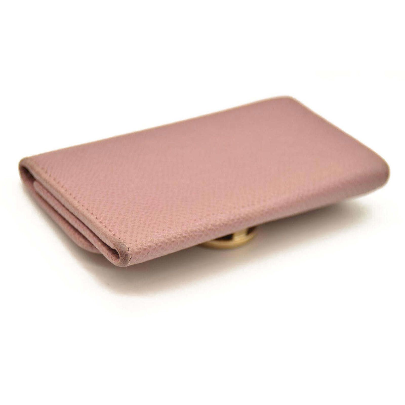 Bvlgari BVLGARI BVLGARIBVLGARI Clip Leather 6 Ring Key Case Pink Size ONE SIZE - 6 Thumbnail