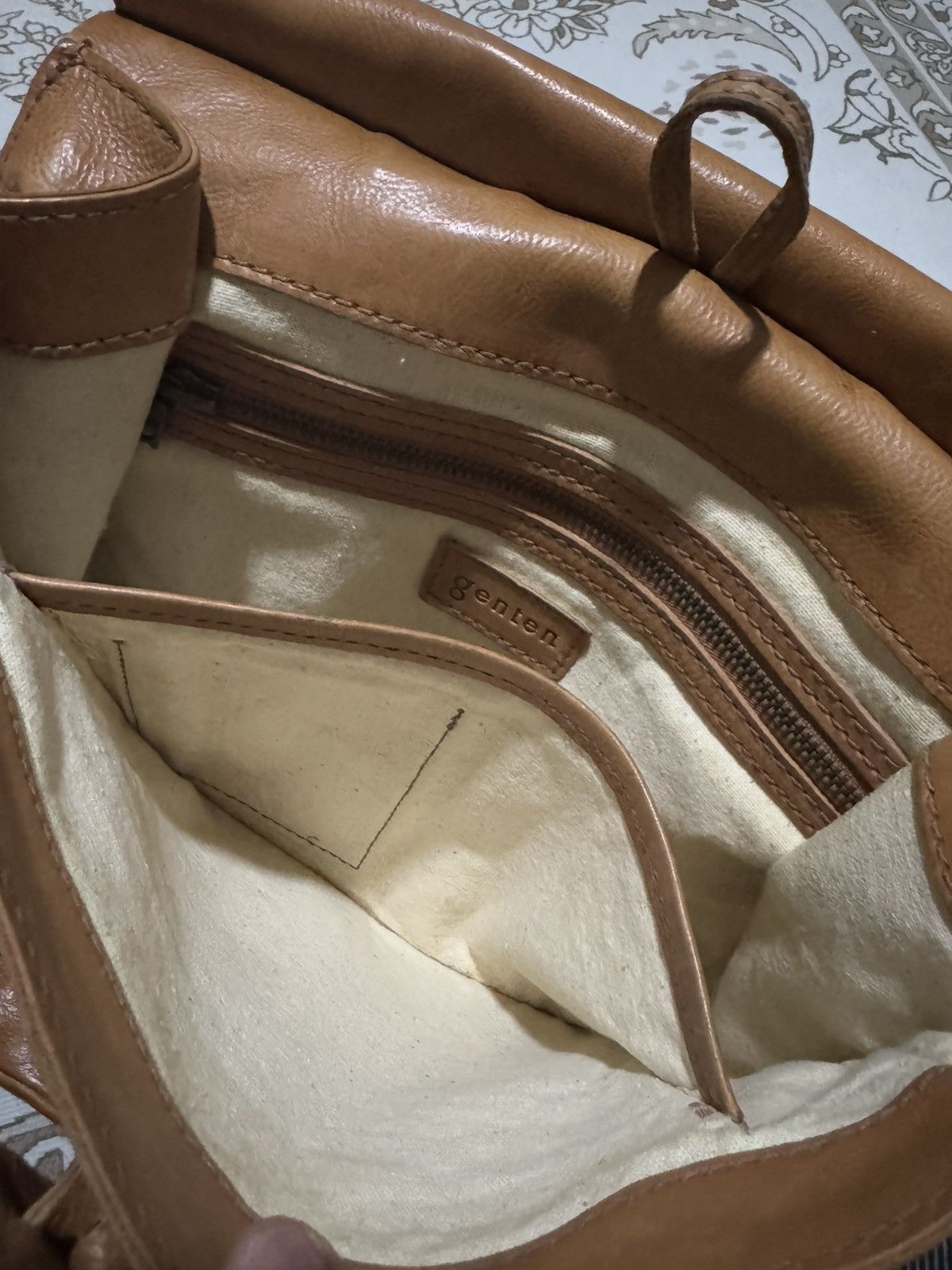 Genuine Leather × Jean Paul Gaultier Genten Riri Zipper Leather Rucksack Backpack Size ONE SIZE - 9 Thumbnail