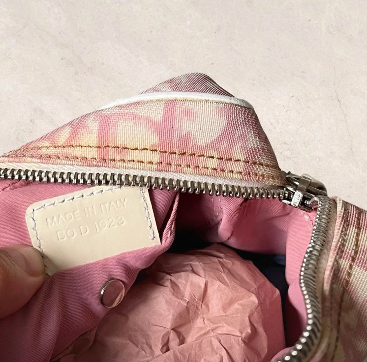 Dior Christian Dior pink trotter no.2 monogram crossbody bag Size ONE SIZE - 9 Thumbnail