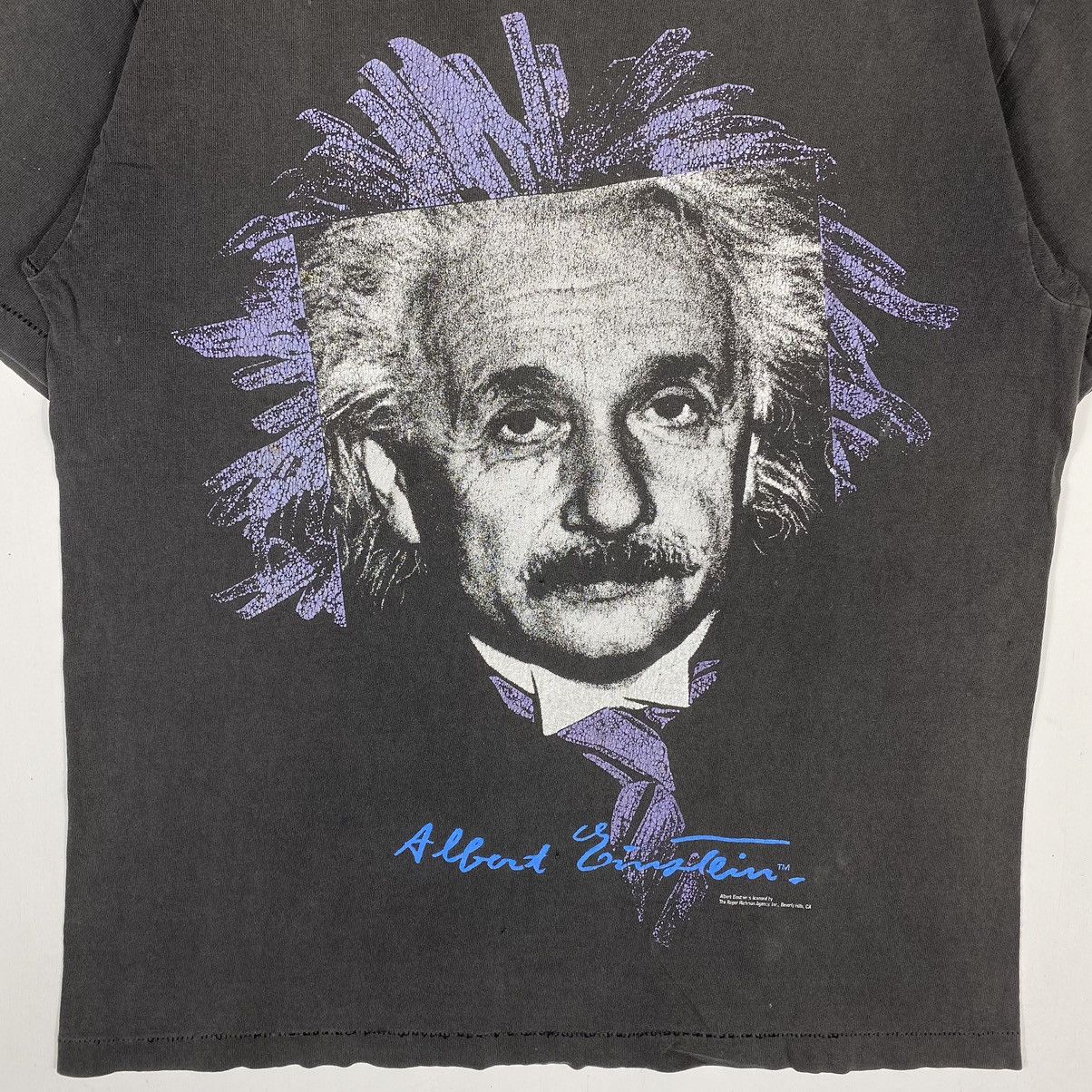 Arts & Science × Vintage Vintage 90's ALBERT EINSTEIN Graphic Distressed Art Tee Size US M / EU 48-50 / 2 - 5 Thumbnail