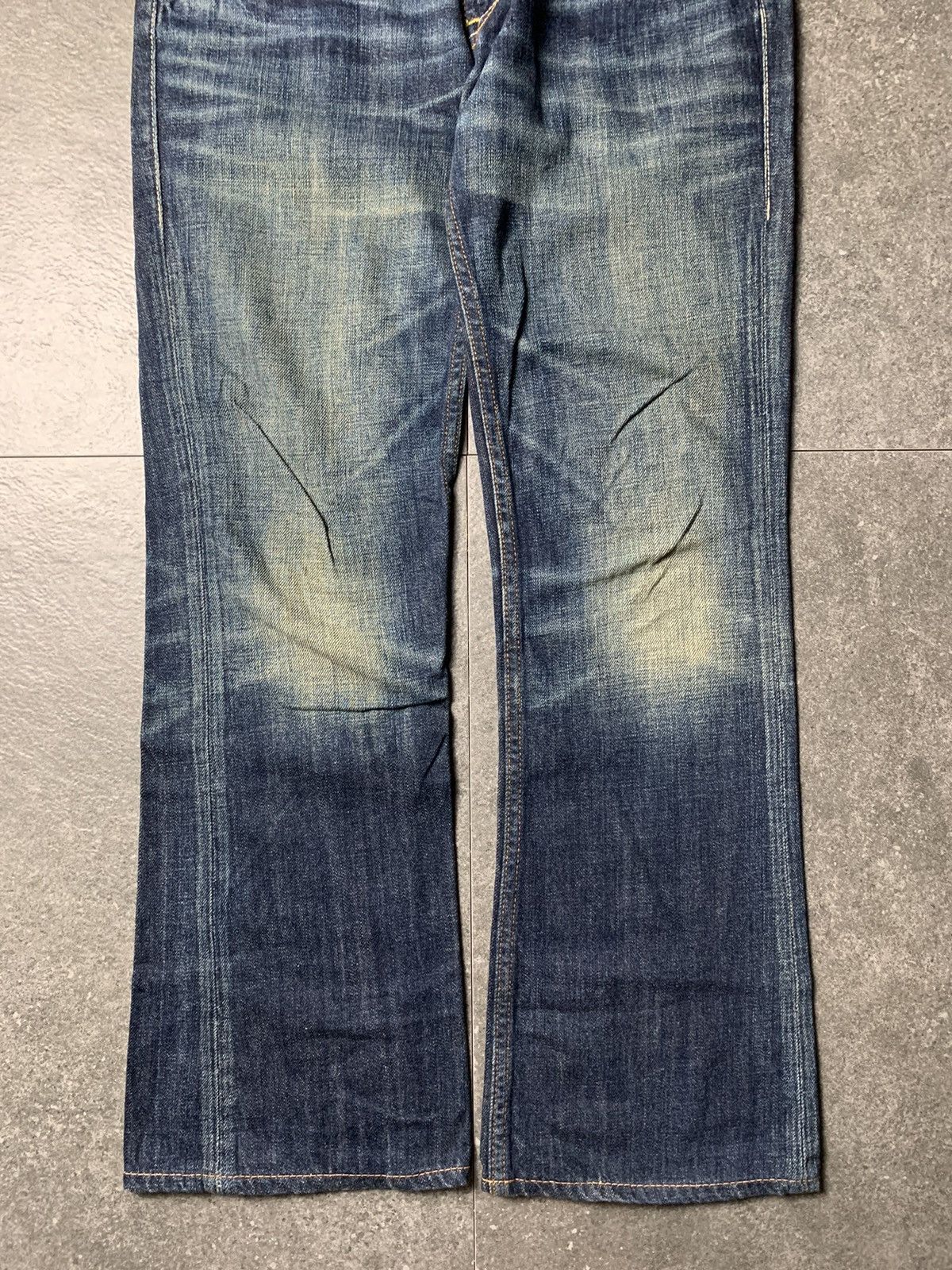 Japanese Brand 2000s RNA Japan Mud Washed Bootcut Jeans Size US 27 - 4 Thumbnail