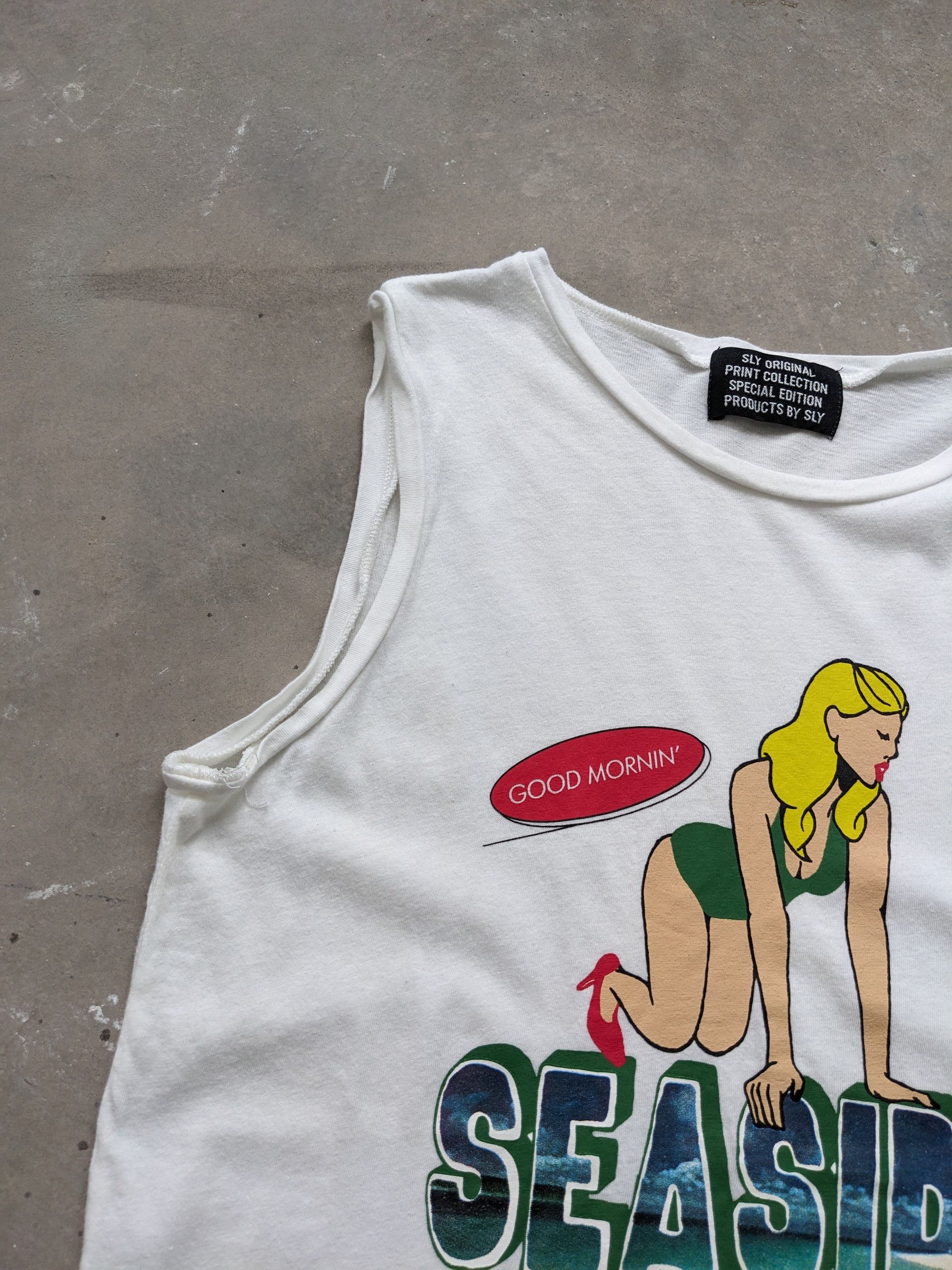 Japanese Brand × Vintage Vintage Tank Top Seaside Sexy Women Print Size XS / US 0-2 / IT 36-38 - 5 Thumbnail