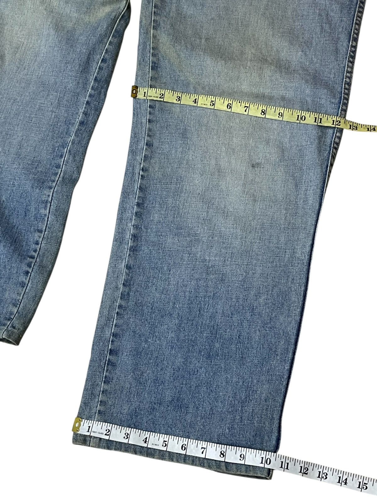 Marc Buchanan BAGGY🔥PELLE PELLE MARC BUCHANAN lot 0002 dirty baggy jeans Size US 37 - 20 Thumbnail