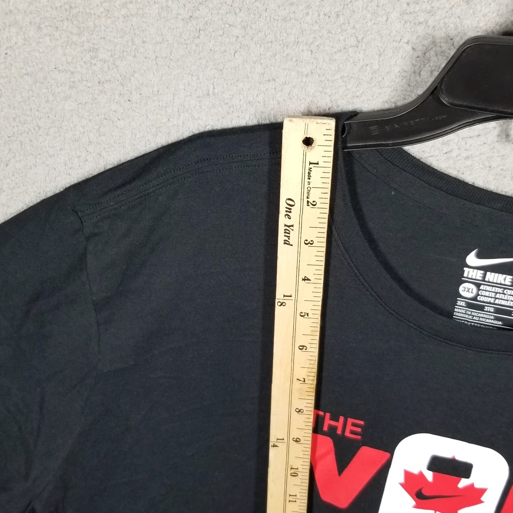 Nike VINTAGE Nike Men's T-Shirt Long Sleeve 3XL Black Cotton Sports Canada USA Limited Edition Size US XXL / EU 58 / 5 - 5 Thumbnail