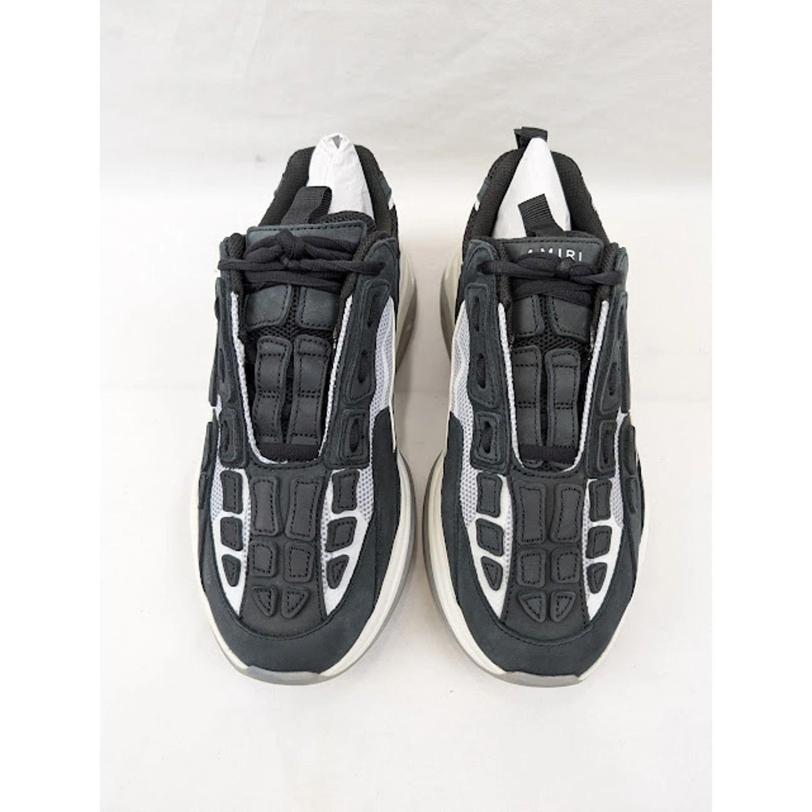 Amiri o1rshd1 Bone Runner Low-Top Sneakers in Black Size US 11 / EU 44 - 15 Thumbnail