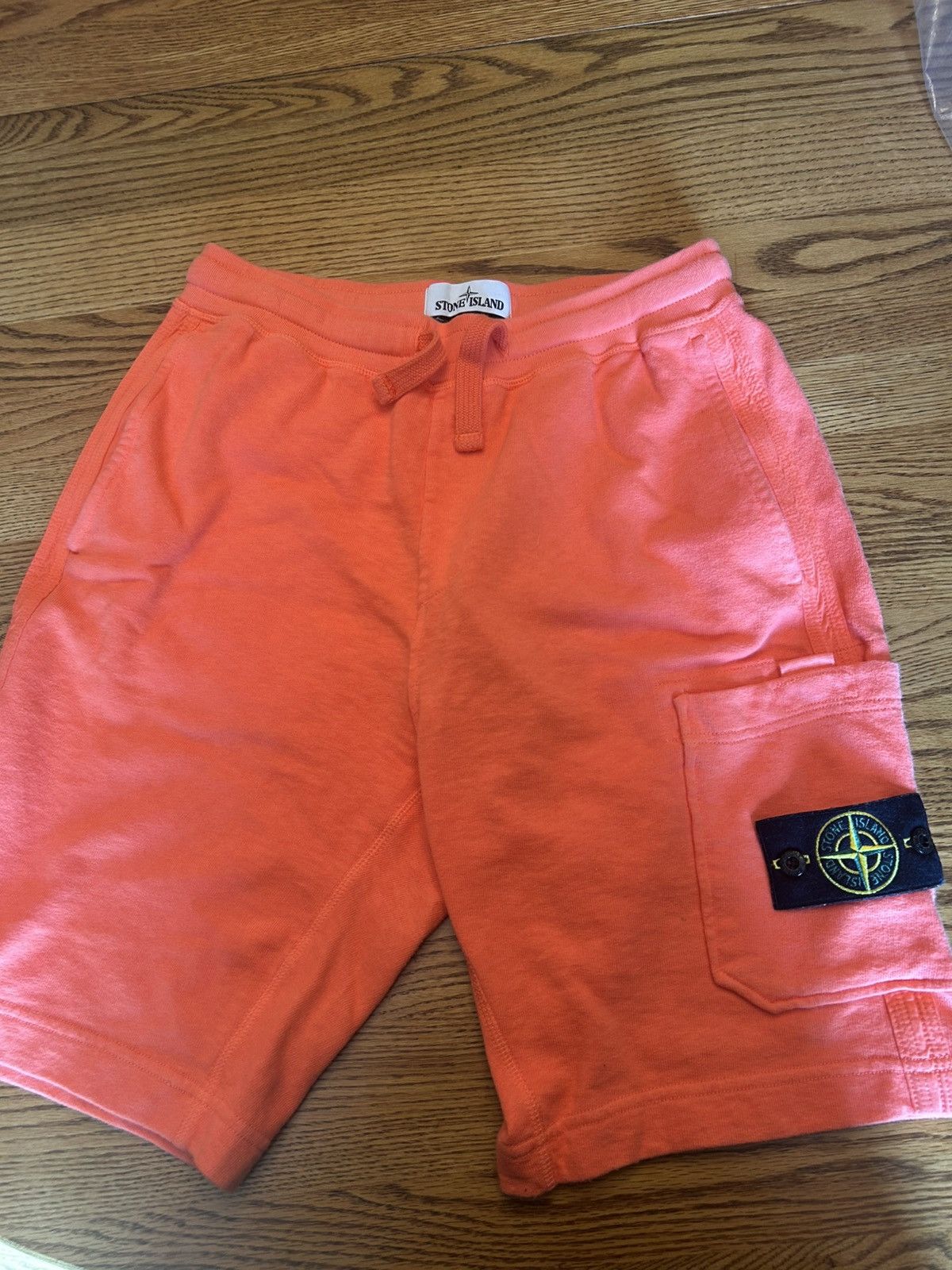 Stone Island Stone Island fleece Shorts in Orange Color Size US 30 / EU 46 - 1 Thumbnail