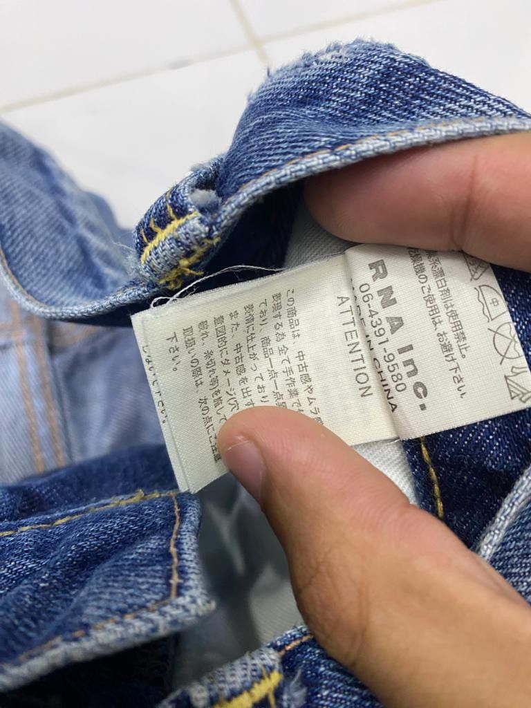 Hysteric Glamour × If Six Was Nine × Le Grande Bleu (L.G.B.) 🔥RNA SLANG DAMAGE DISTRESSED DENIM JEANS UNDERCOVER STYLE Size 30" / US 8 / IT 44 - 9 Thumbnail