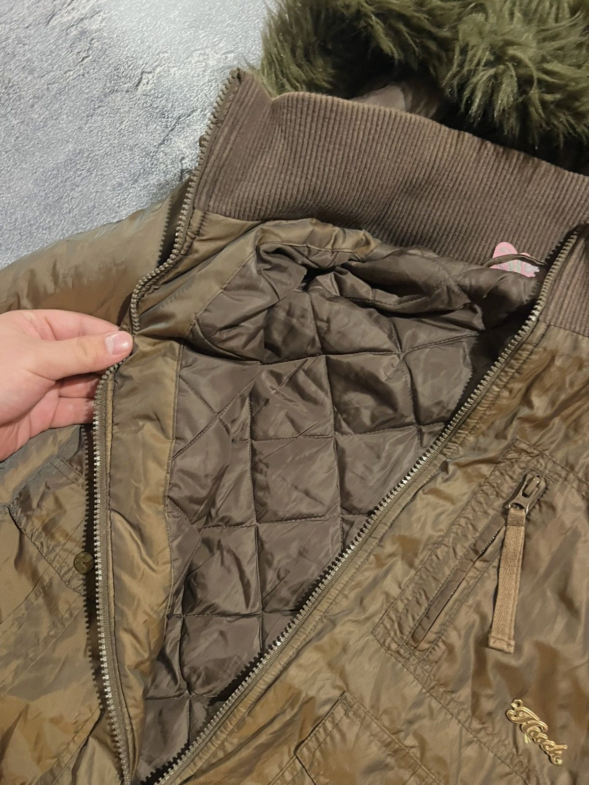 Vintage Y2K Streetwear Bomber / Balenciaga Style / With Zip Fur 90s Size US M / EU 48-50 / 2 - 8 Thumbnail
