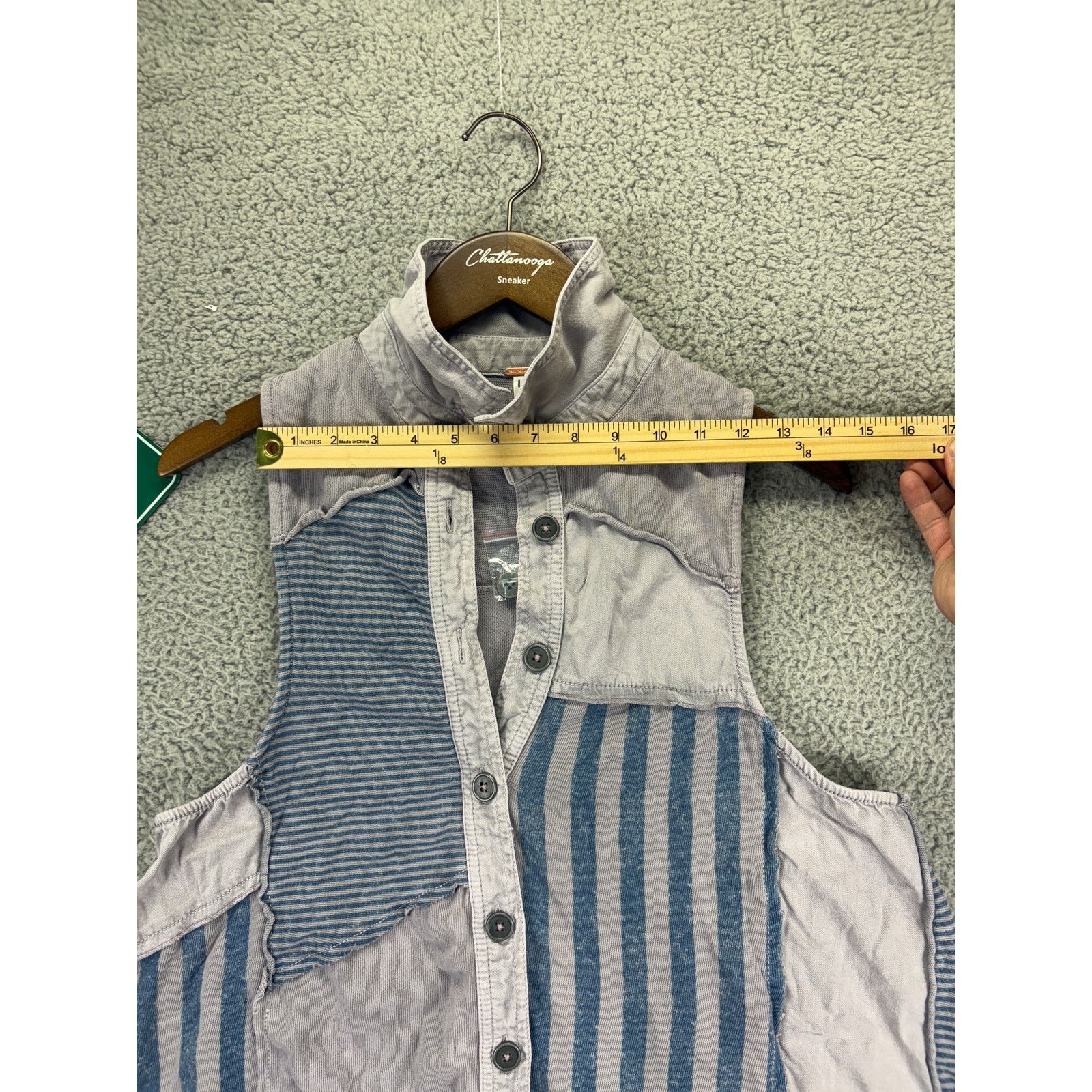 Free People Free People Santana Dress Sleveeless Women S Patch Denim Size S / US 4 / IT 40 - 3 Thumbnail