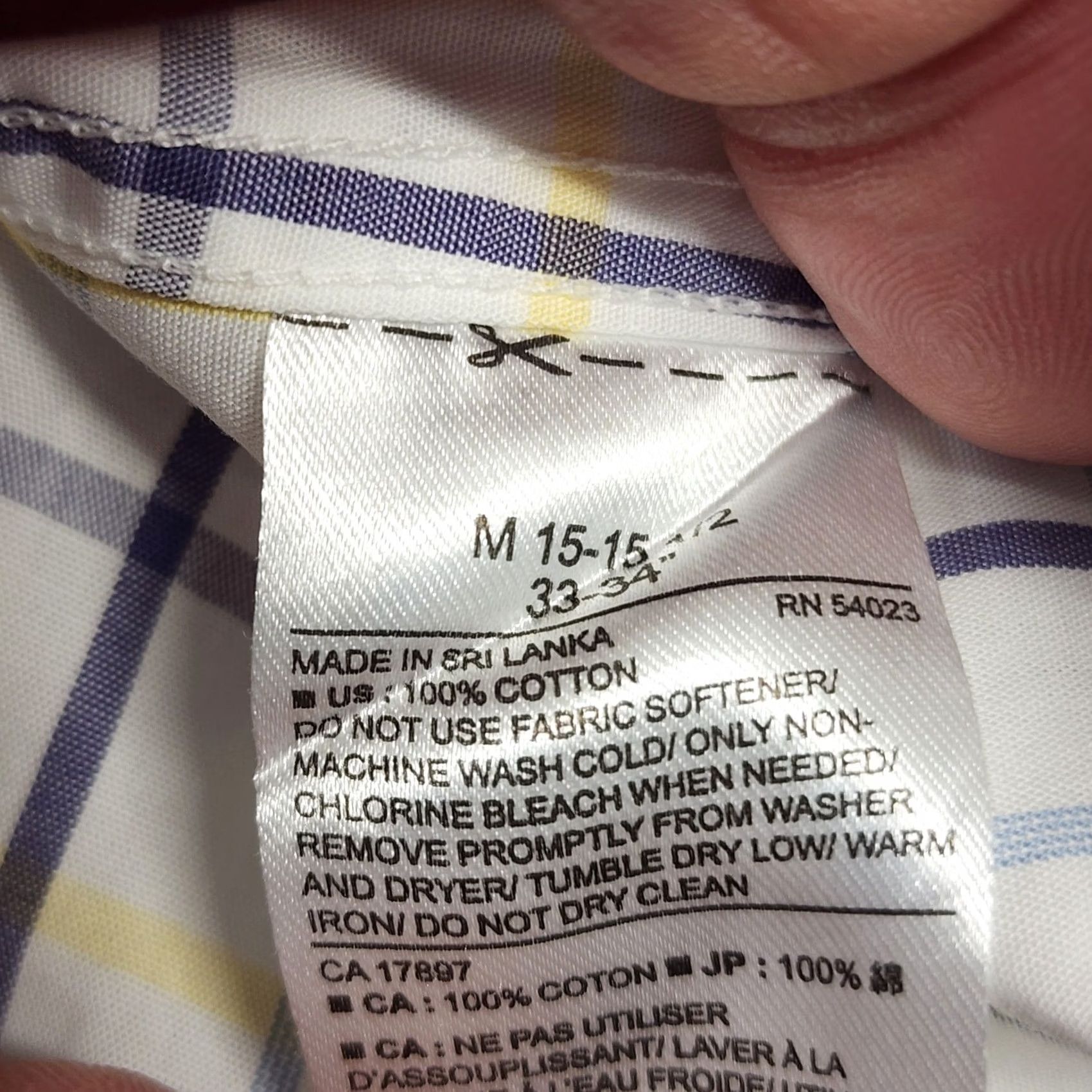 Banana Republic Banana Republic Shirt Mens Medium Slim Fit 15-15.5 33-34 Windowpane Plaid Easter Size US M / EU 48-50 / 2 - 7 Thumbnail