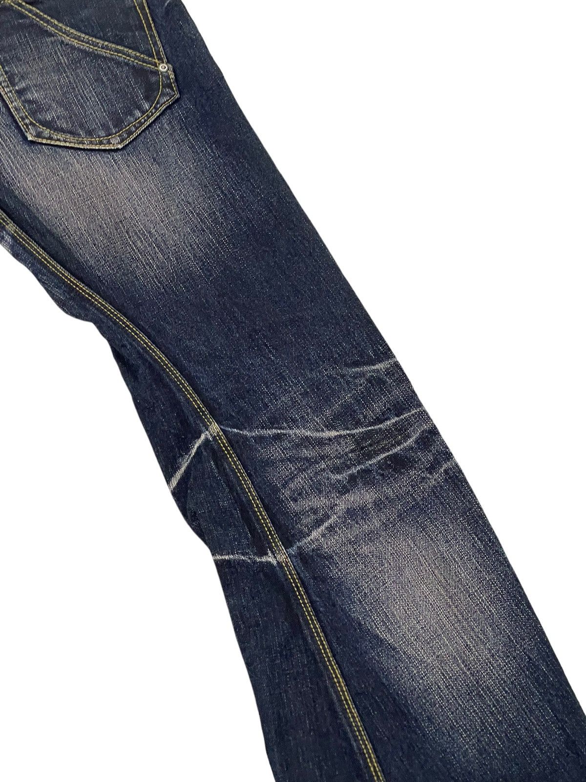 Japanese Brand Flare Jeans Nicole Club Distress Faded Boot Cut 7🟦3 Size US 34 / EU 50 - 17 Thumbnail