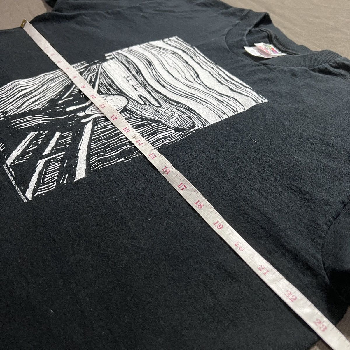 Vintage Vintage 90s THE SCREAM By EDVARD MUNCH Art Tee XL Graphic Size US XL / EU 56 / 4 - 7 Thumbnail