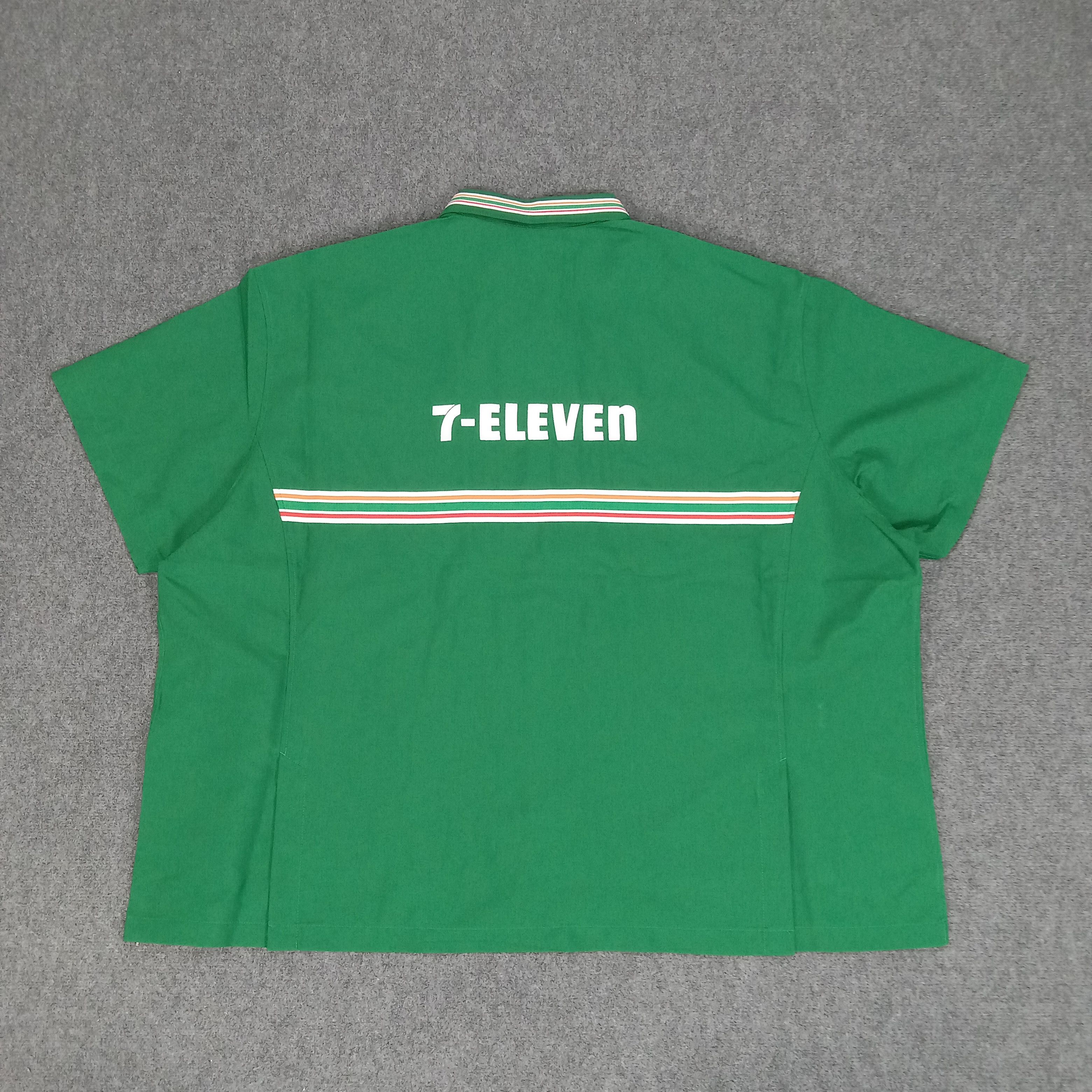Japanese Brand × Vintage 7 Eleven Japanese Brand Uniform Baggy Jacket Size US XXL / EU 58 / 5 - 5 Thumbnail