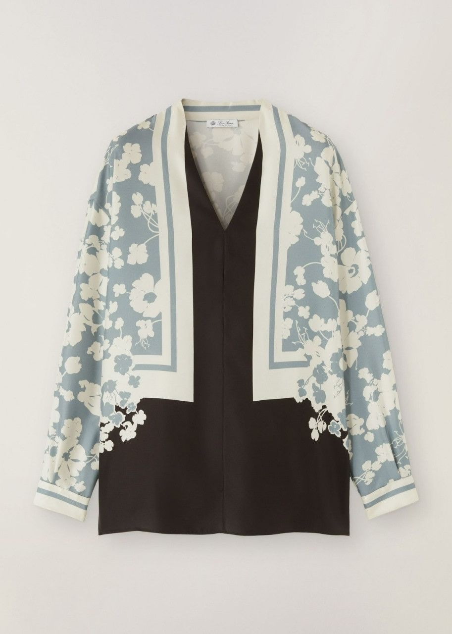 image of Loro Piana O1Srvl11E0524 Shirt In Multicolor, Women's (Size Large)