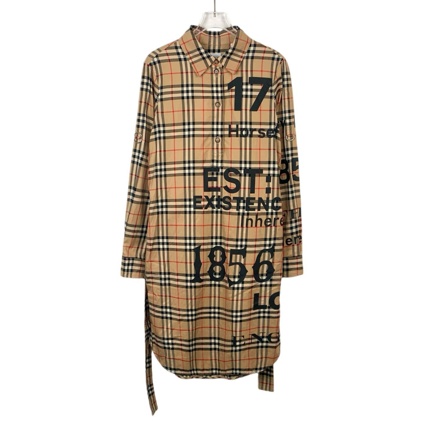 Burberry Burberry Womens Plaid Long Sleeve Cotton Shirt Dress Size S Size S / US 4 / IT 40 - 1 Thumbnail